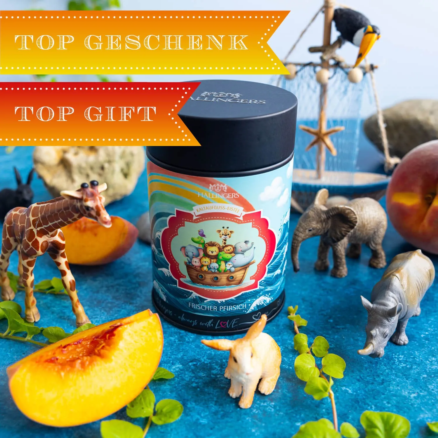 VOLLES AROMA, VOLLER GENUSS - Edition \Arche Noah Eistee\: Schluss mit Kaltaufgüssen, die vor allem süß schmecken - der Unterschied zeigt sich dort, wo ausgewählte Zutaten, Frische und echter Teegenuss wichtiger sind als Massenware