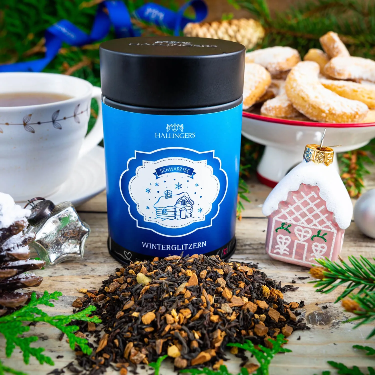 SCHWARZER TEE IN DER GESCHENK-DOSE - Loser Schwarztee mit aromatischem Geschmack, stilvoll verpackt in einer hochwertigen Geschenk-Dose. Die besondere Geschenkidee für Teeliebhaber, Genießer & entspannte Genussmomente