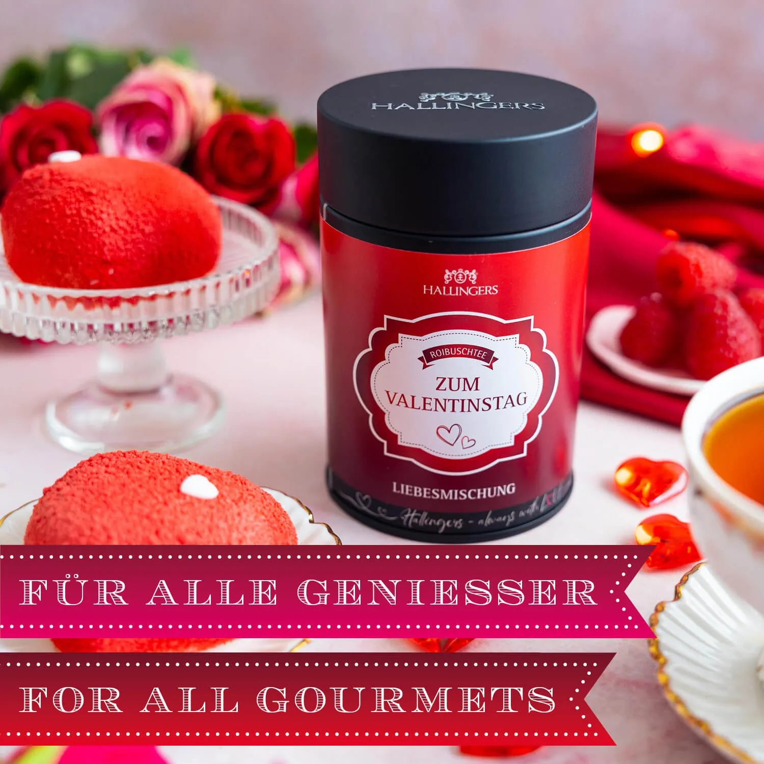 VOLLES AROMA, VOLLER GENUSS - Edition \Zum Valentinstag\: Während andere auf industrielle Standardmischungen und maximale Erträge setzen, überzeugt unser Rooibos Tee durch Tiefe, Natürlichkeit & ein Aroma mit unverwechselbarem Charakter