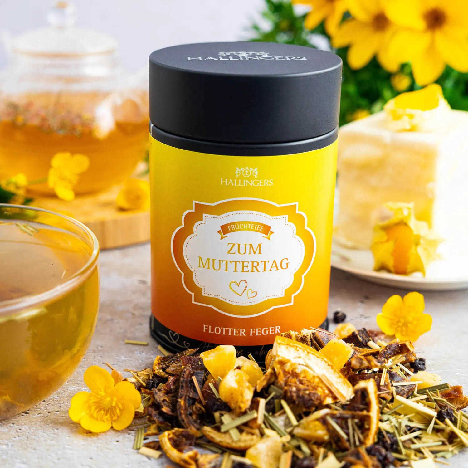 FRÜCHTETEE IN DER GESCHENK-DOSE - Loser Früchte-Tee mit fruchtigem Aroma, stilvoll verpackt in einer hochwertigen Geschenk-Dose. Die besondere Geschenkidee für Teeliebhaber, Genießer & entspannte Genussmomente