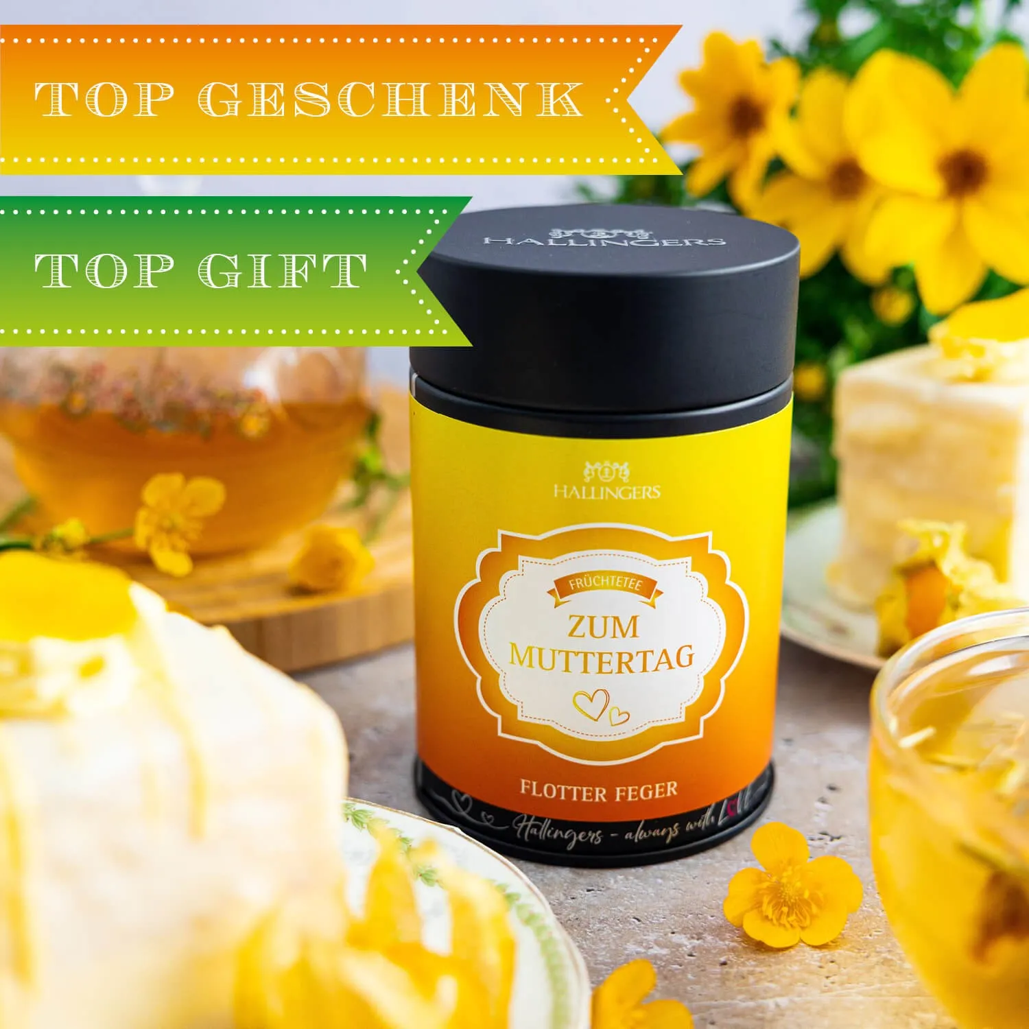 VOLLES AROMA, VOLLER GENUSS - Edition \Zum Muttertag\: Während andere auf künstliche Beliebigkeit und industrielle Massenfertigung setzen, überzeugt echter Früchtetee durch Intensität, Natürlichkeit und unverwechselbaren Geschmack
