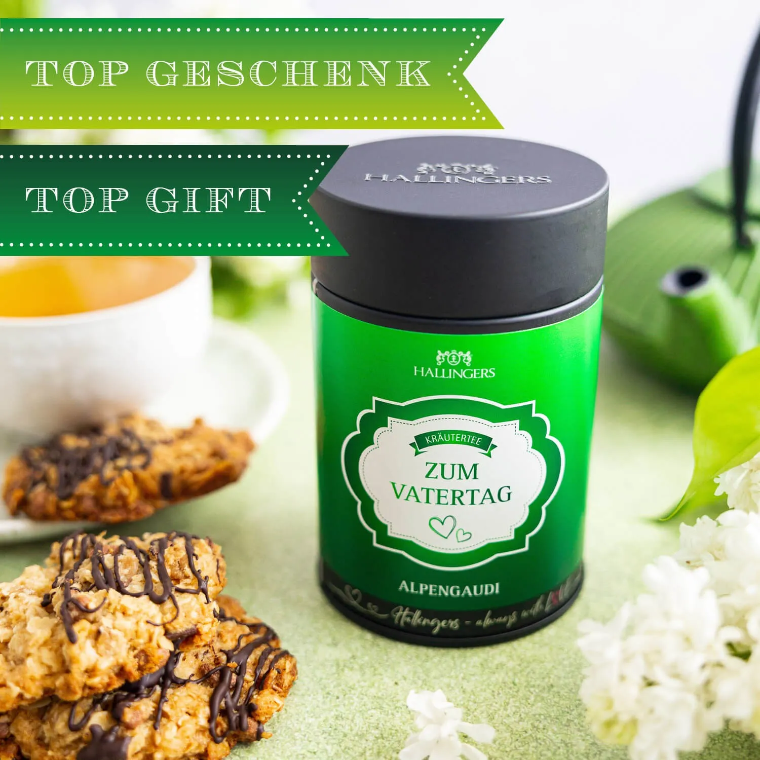 VOLLES AROMA, VOLLER GENUSS - Edition \Zum Vatertag\: Vergiss austauschbare Teebeutel ohne Persönlichkeit - außergewöhnlicher Kräutertee beginnt, wo Qualität wichtiger ist als Masse und jede Tasse ihren eigenen Charakter entfaltet