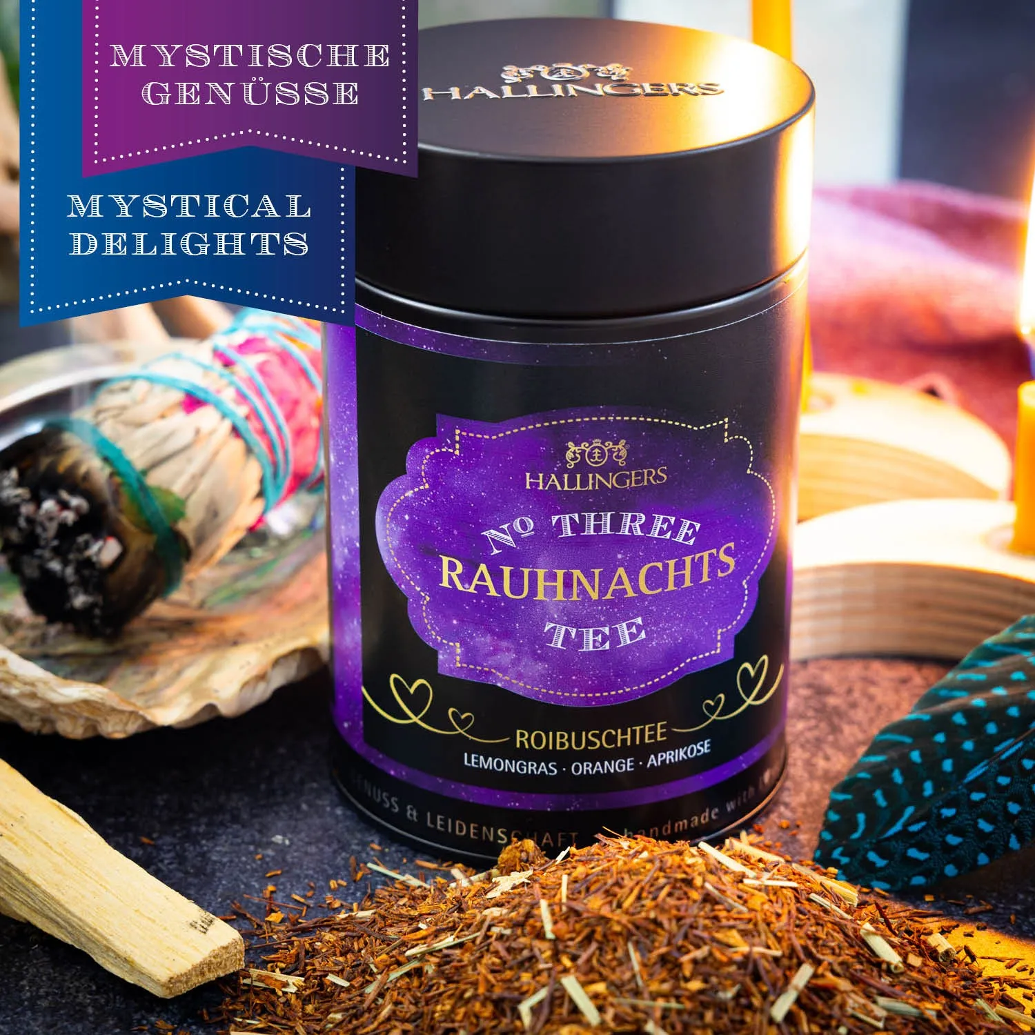 VOLLES AROMA, VOLLER GENUSS - Edition \Rauhnacht No. Three - III\: Während andere auf industrielle Standardmischungen und maximale Erträge setzen, überzeugt unser Rooibos Tee durch Tiefe, Natürlichkeit & ein Aroma mit unverwechselbarem Charakter