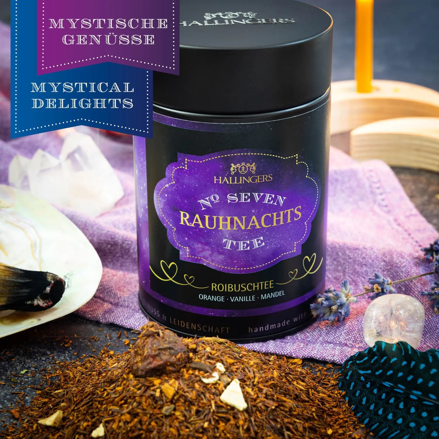 VOLLES AROMA, VOLLER GENUSS - Edition \Rauhnacht No. Seven - VII\: Während andere auf industrielle Standardmischungen und maximale Erträge setzen, überzeugt unser Rooibos Tee durch Tiefe, Natürlichkeit & ein Aroma mit unverwechselbarem Charakter