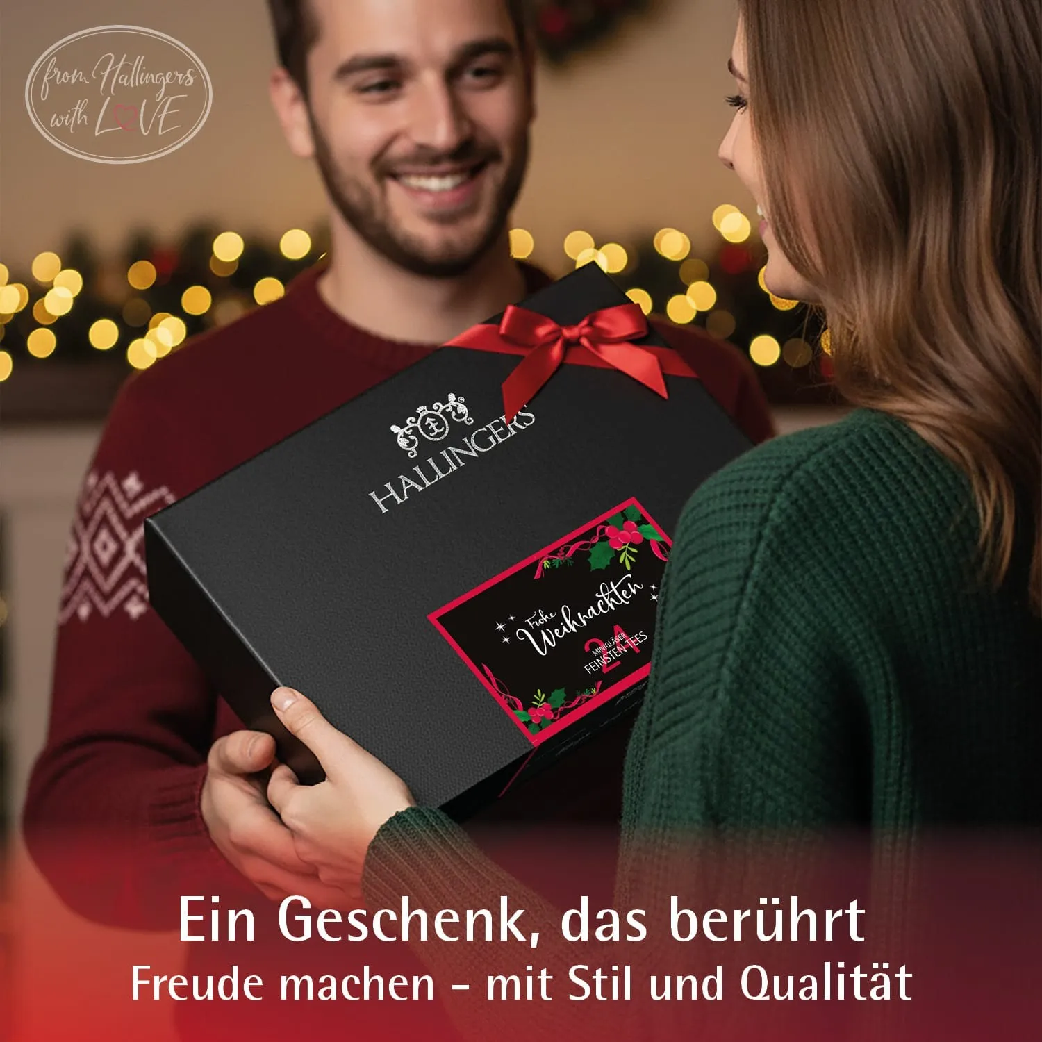 Frohe Weihnachten - Tee-Set, 24x loser Tee Geschenkbox