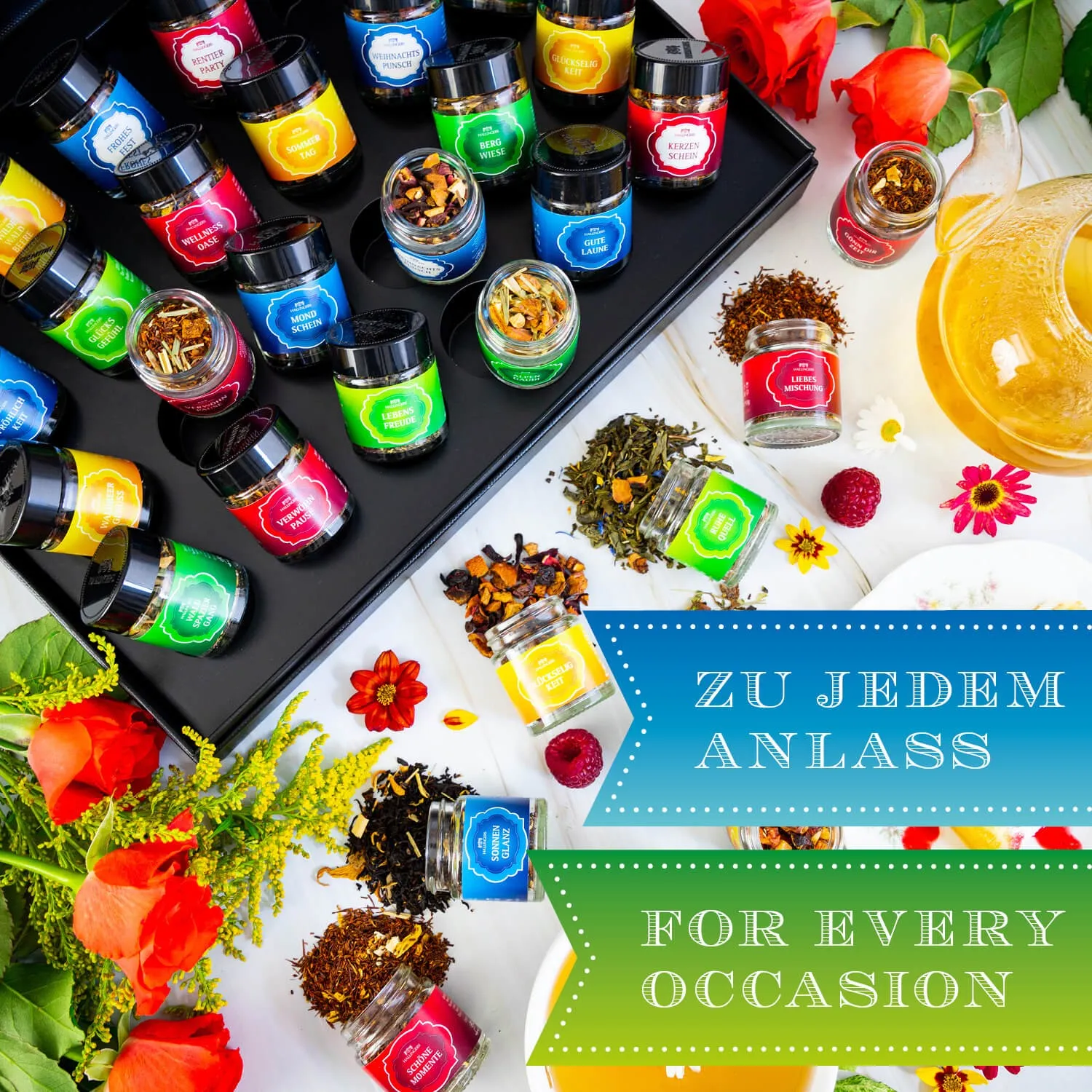 VIELFALT TASSE FÜR TASSE - Edition \Tee Deluxe Selektion 24 - No. 2\: Vergiss beliebige Tee-Sets voller austauschbarer Standardmischungen - echter Teegenuss entsteht, wo jede Sorte durch Charakter, Qualität & außergewöhnlichen Geschmack überzeugt