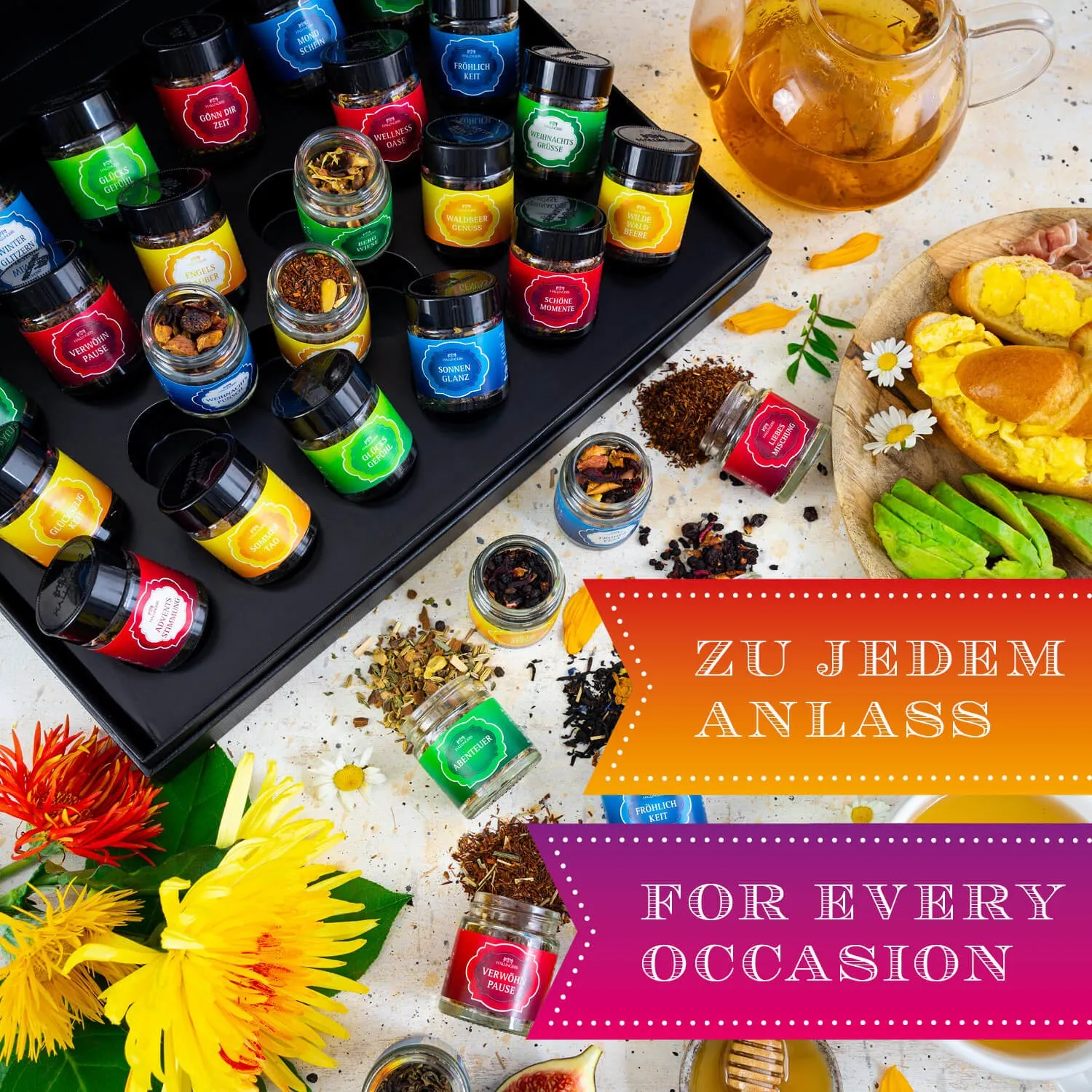 VIELFALT TASSE FÜR TASSE - Edition \Selection\: Vergiss beliebige Tee-Sets voller austauschbarer Standardmischungen - echter Teegenuss entsteht, wo jede Sorte durch Charakter, Qualität & außergewöhnlichen Geschmack überzeugt