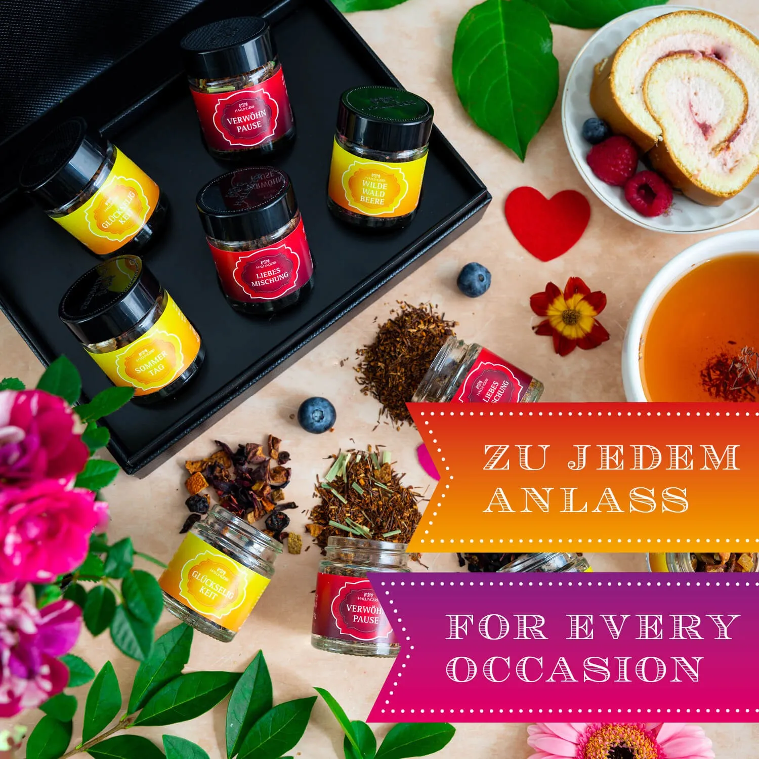 VIELFALT TASSE FÜR TASSE - Edition \Früchtekorb\: Vergiss beliebige Tee-Sets voller austauschbarer Standardmischungen - echter Teegenuss entsteht, wo jede Sorte durch Charakter, Qualität & außergewöhnlichen Geschmack überzeugt