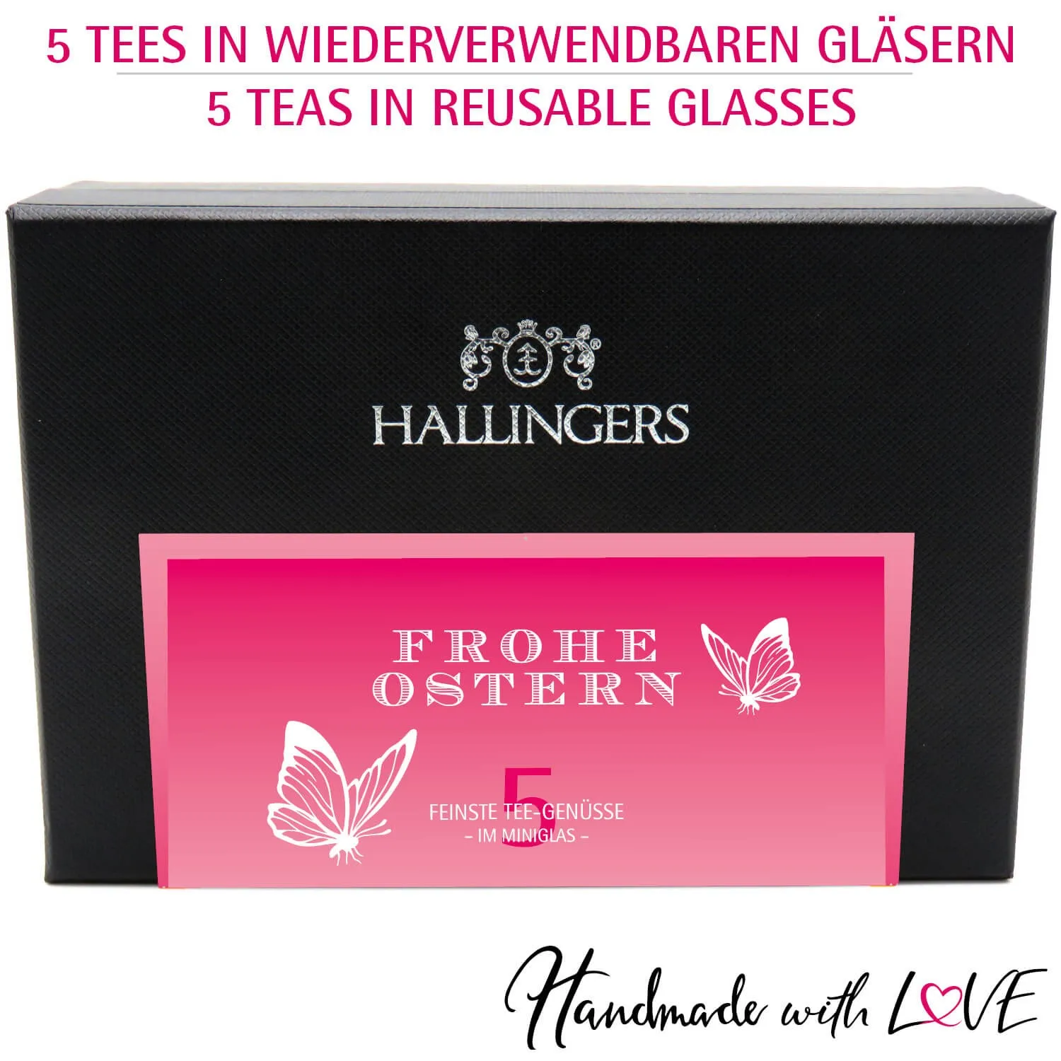 Frohe Ostern - Tee-Set, 5x loser Tee Geschenkbox