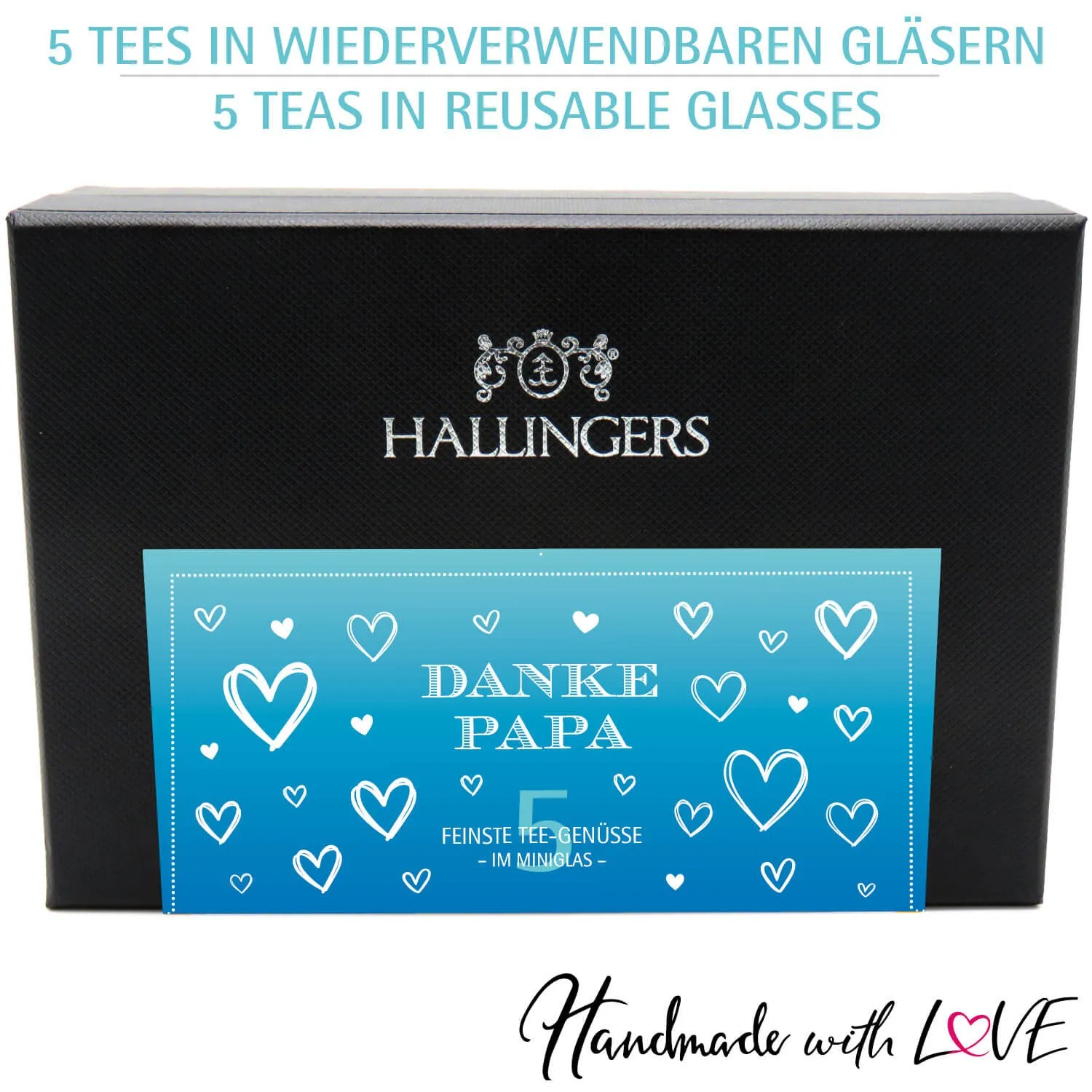 Danke Papa - Tee-Set, 5x loser Tee Geschenkbox