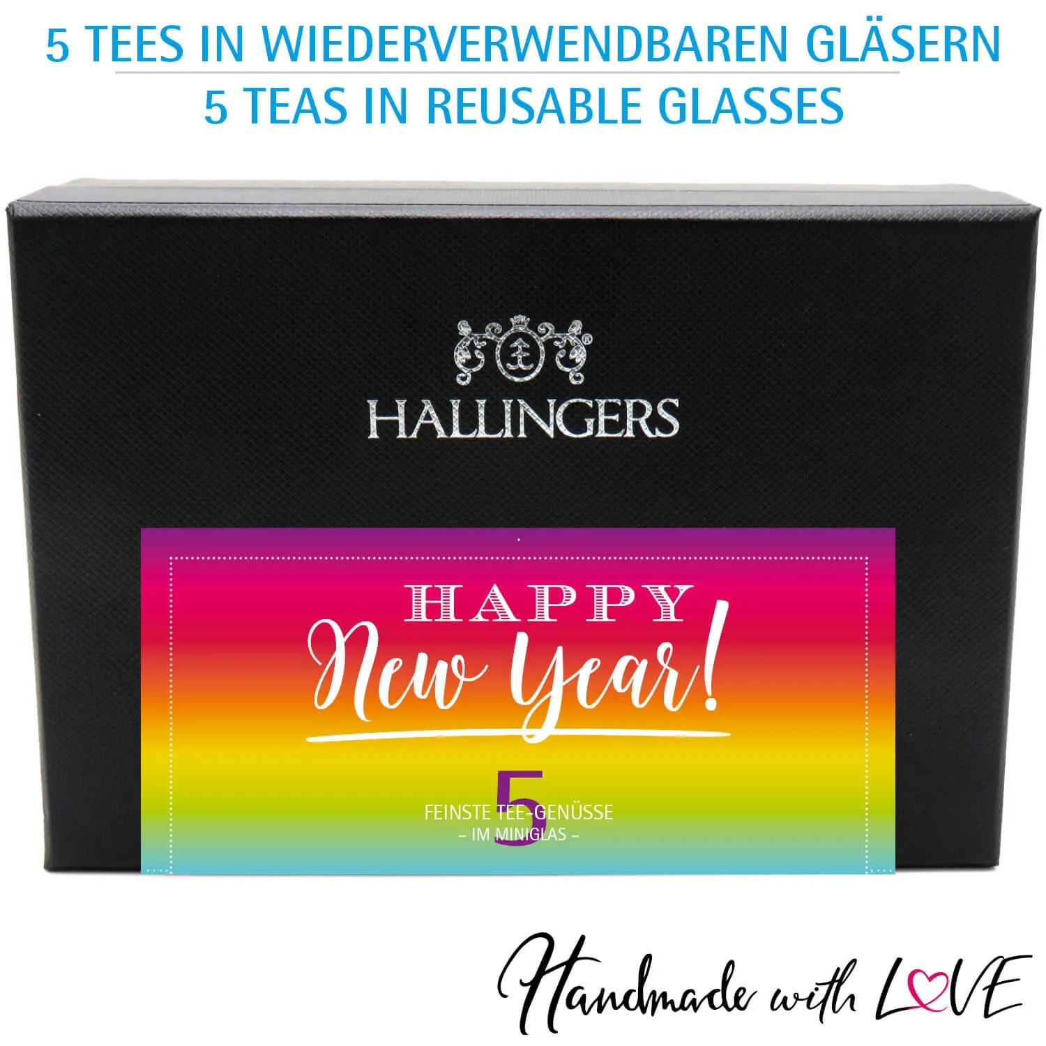 Happy New Year Color - Tee-Set, 5x loser Tee Geschenkbox