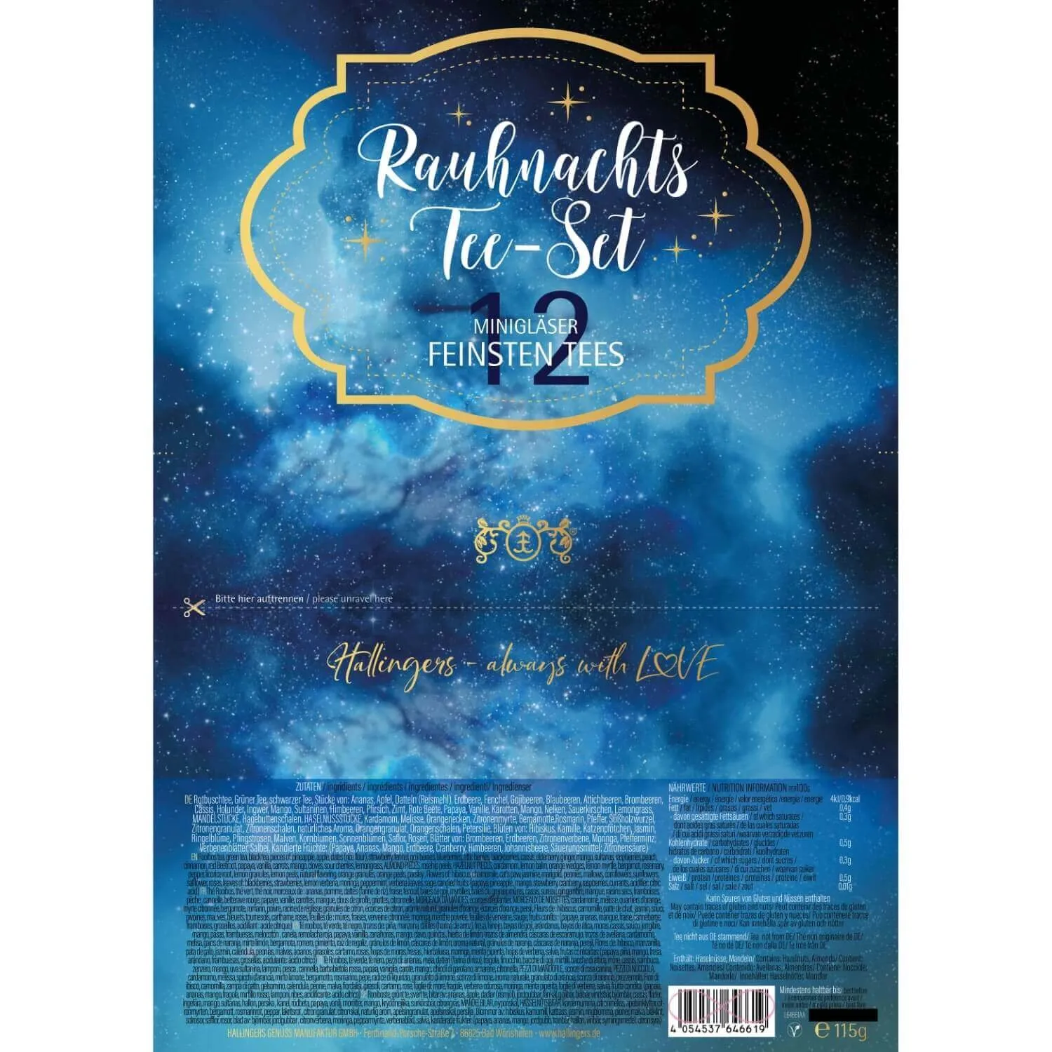 Rauhnachts-Tee-Set - Tee-Set, 12x loser Tee Geschenkbox