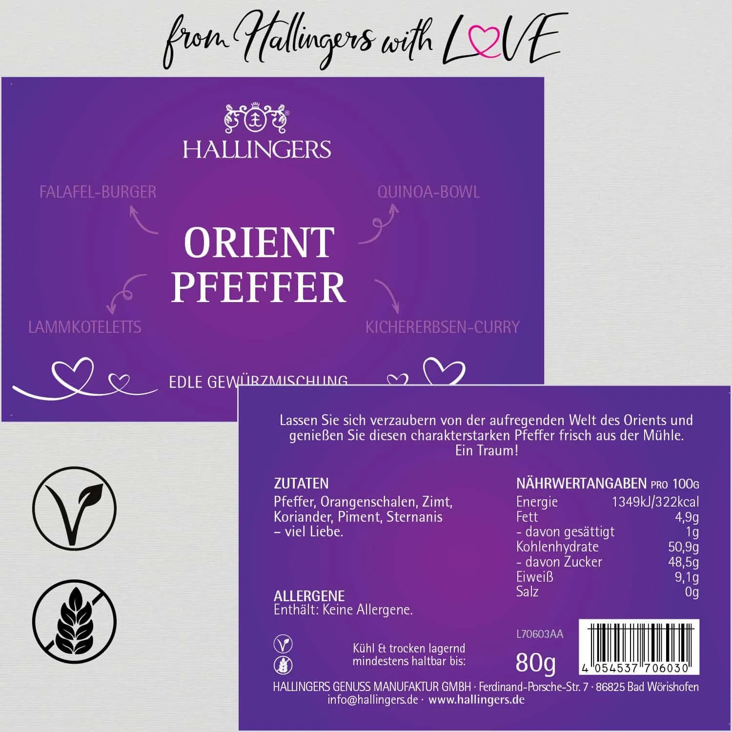 Orient-Pfeffer (für Pfeffermühle, Reis & Desserts) - Pfeffer, zum Kochen Geschenkdose
