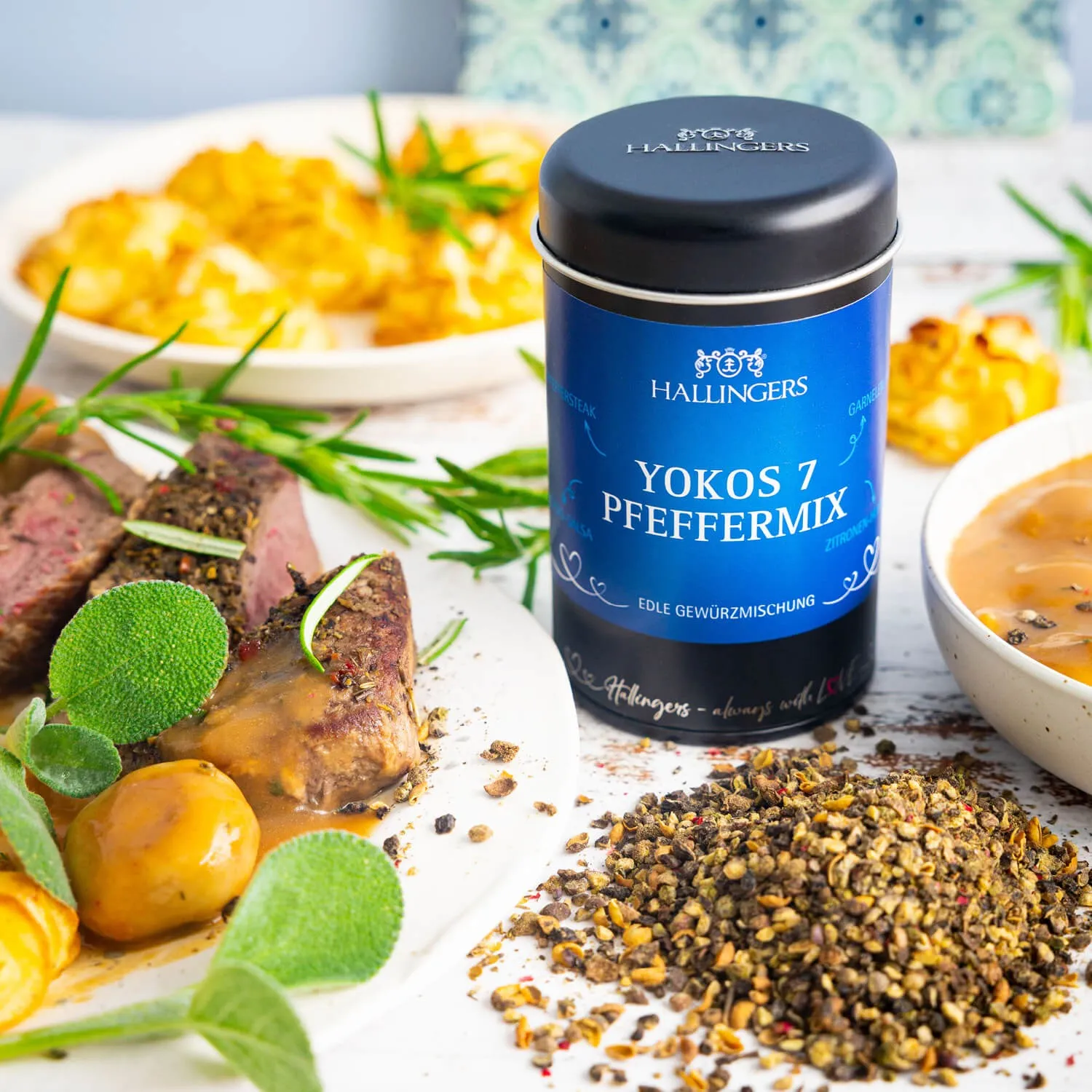 PFEFFER IN DER GESCHENK-DOSE - Gourmet-Pfeffer in hochwertiger Qualität zum Würzen, Verfeinern & Kochen, stilvoll verpackt in einer edlen Geschenk-Dose. Die besondere Geschenkidee für Feinschmecker, Hobbyköche & genussvolle Momente