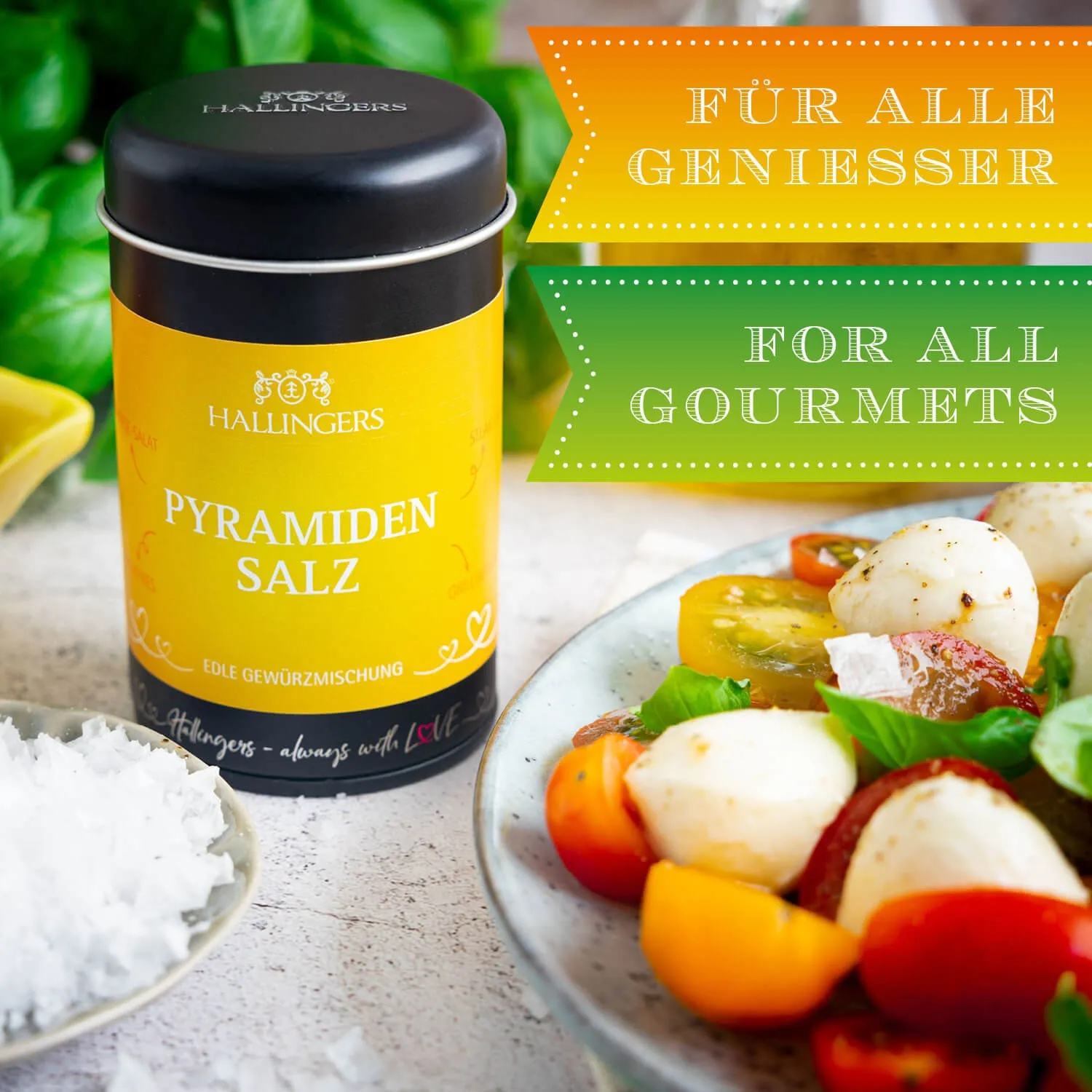 BESONDERS STATT GEWÖHNLICH - Edition \Pyramidensalz\: Während andere auf billige Standardware und industrielle Verarbeitung setzen, überzeugt echtes Gourmet-Salz durch Charakter, Reinheit und geschmackliche Raffinesse