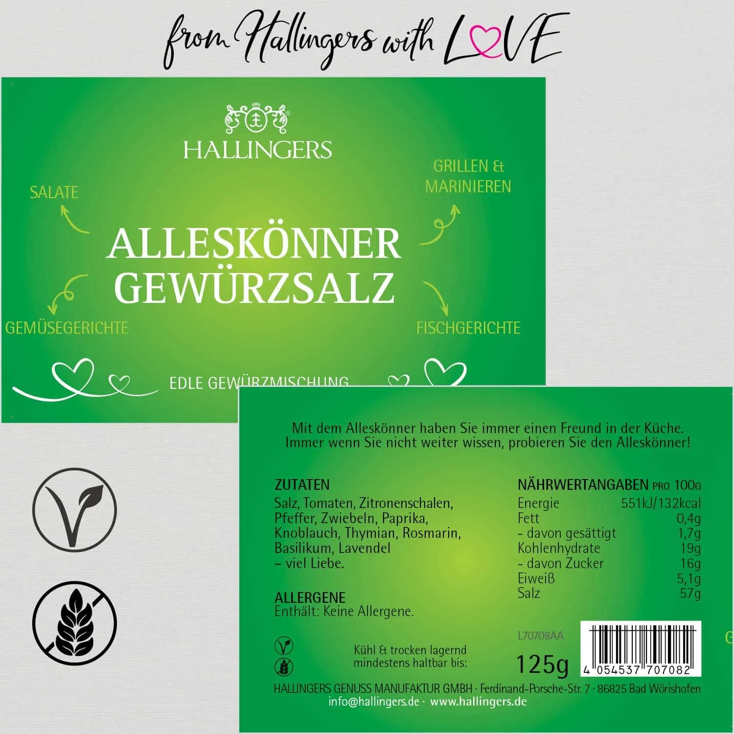 Alleskönner Gewürzsalz (für Raclette, Fondue & Wedges) - Salz, zum Kochen Geschenkdose