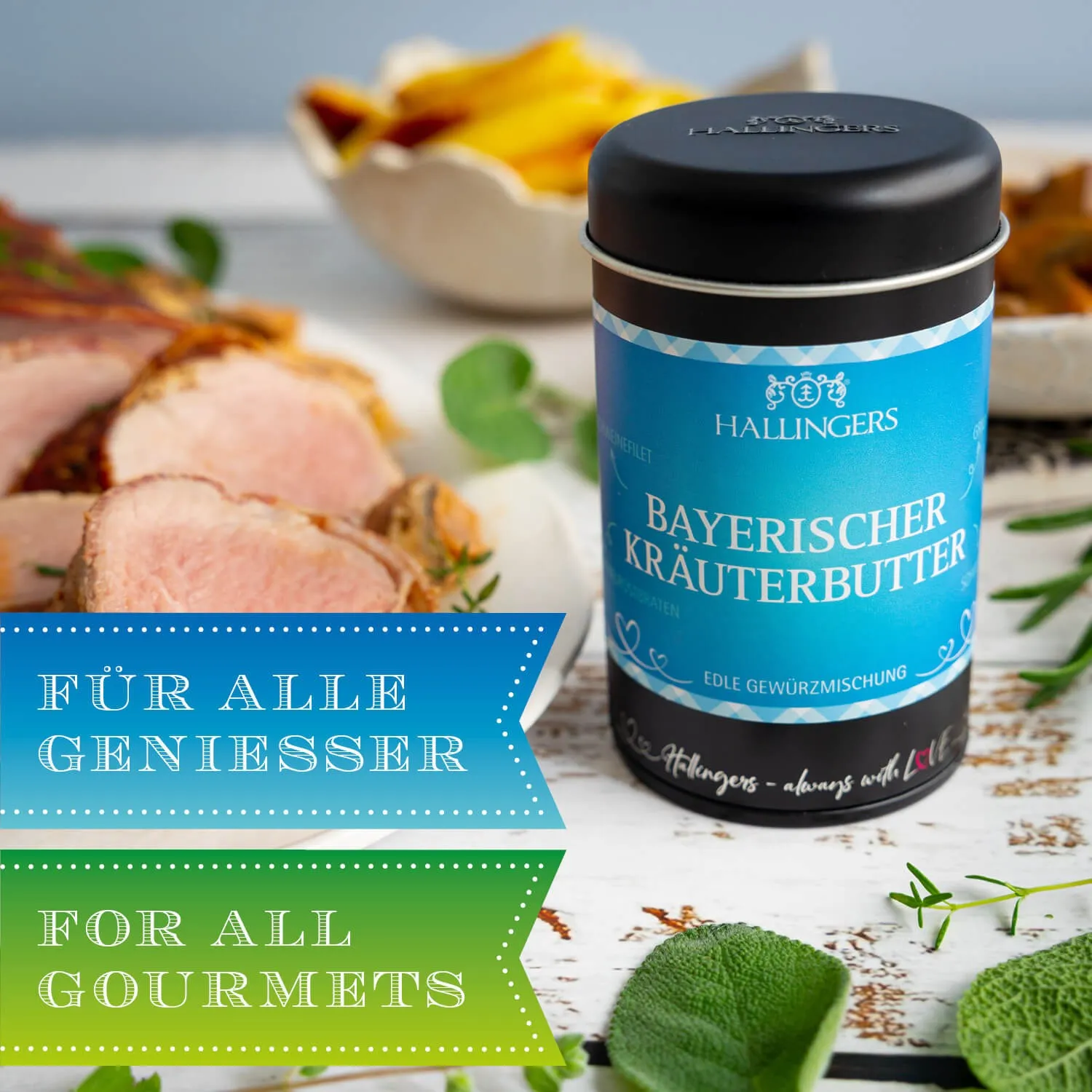 BESONDERS STATT GEWÖHNLICH - Edition \Bayerischer Kräuterbutter\: Schluss mit Gewürzmischungen, die alle gleich schmecken - Unterschied zeigt sich, wo Qualität, Intensität & ausgewählte Zutaten wichtiger sind als niedrige Produktionskosten