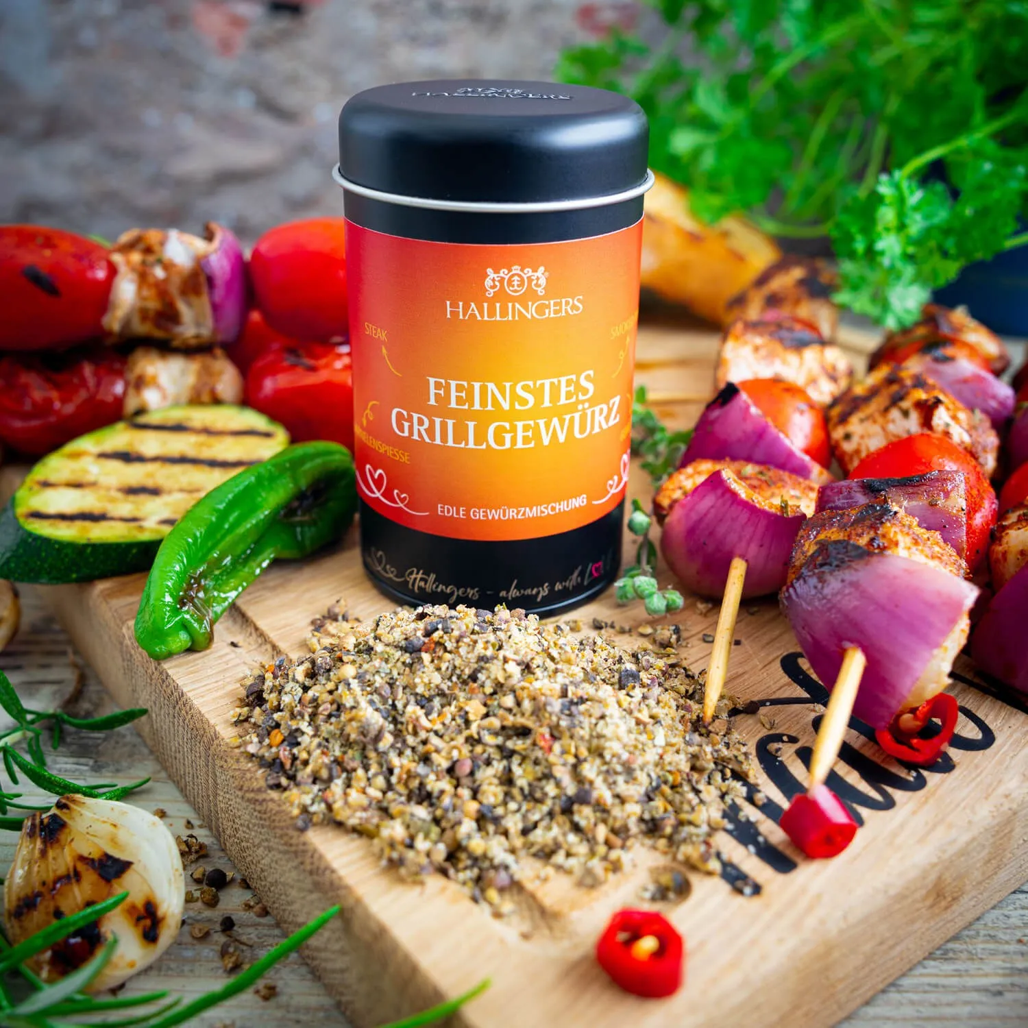 GEWÜRZMISCHUNG IN DER GESCHENK-DOSE - Hochwertige Koch-Gewürze zum Würzen, Verfeinern & kreativen Kochen, stilvoll verpackt in einer edlen Geschenk-Dose. Die besondere Geschenkidee für Feinschmecker, Hobbyköche & genussvolle Momente