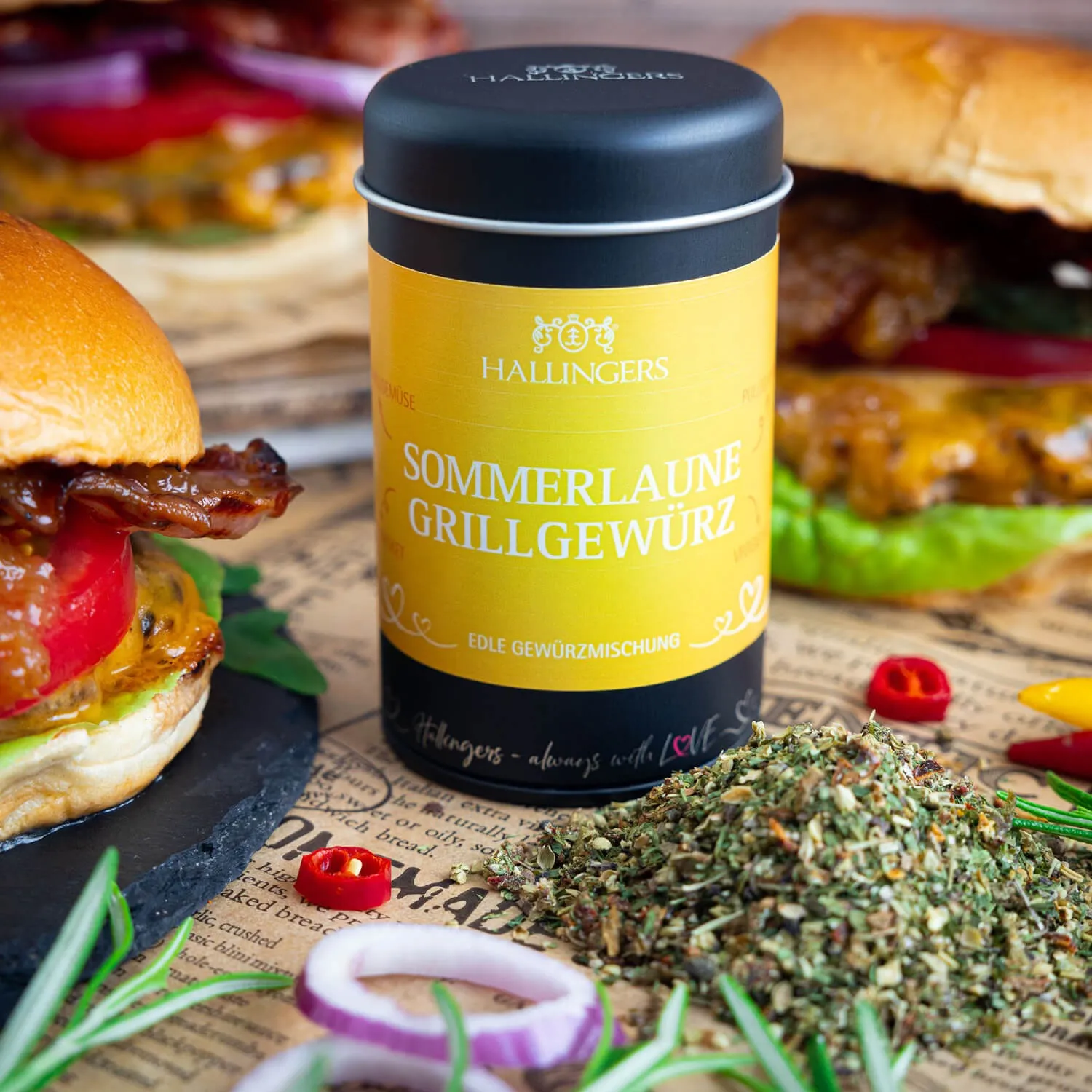 GEWÜRZMISCHUNG IN DER GESCHENK-DOSE - Hochwertige Koch-Gewürze zum Würzen, Verfeinern & kreativen Kochen, stilvoll verpackt in einer edlen Geschenk-Dose. Die besondere Geschenkidee für Feinschmecker, Hobbyköche & genussvolle Momente