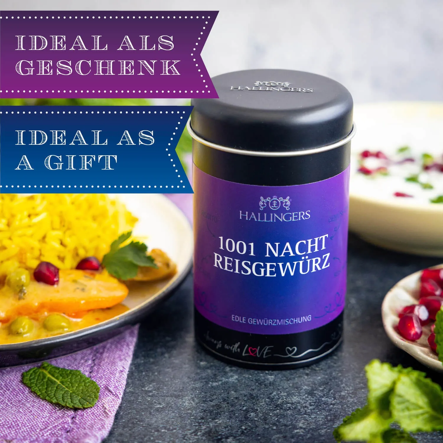 BESONDERS STATT GEWÖHNLICH - Edition \1001 Nacht Reisgewürz\: Schluss mit Gewürzmischungen, die alle gleich schmecken - Unterschied zeigt sich, wo Qualität, Intensität & ausgewählte Zutaten wichtiger sind als niedrige Produktionskosten