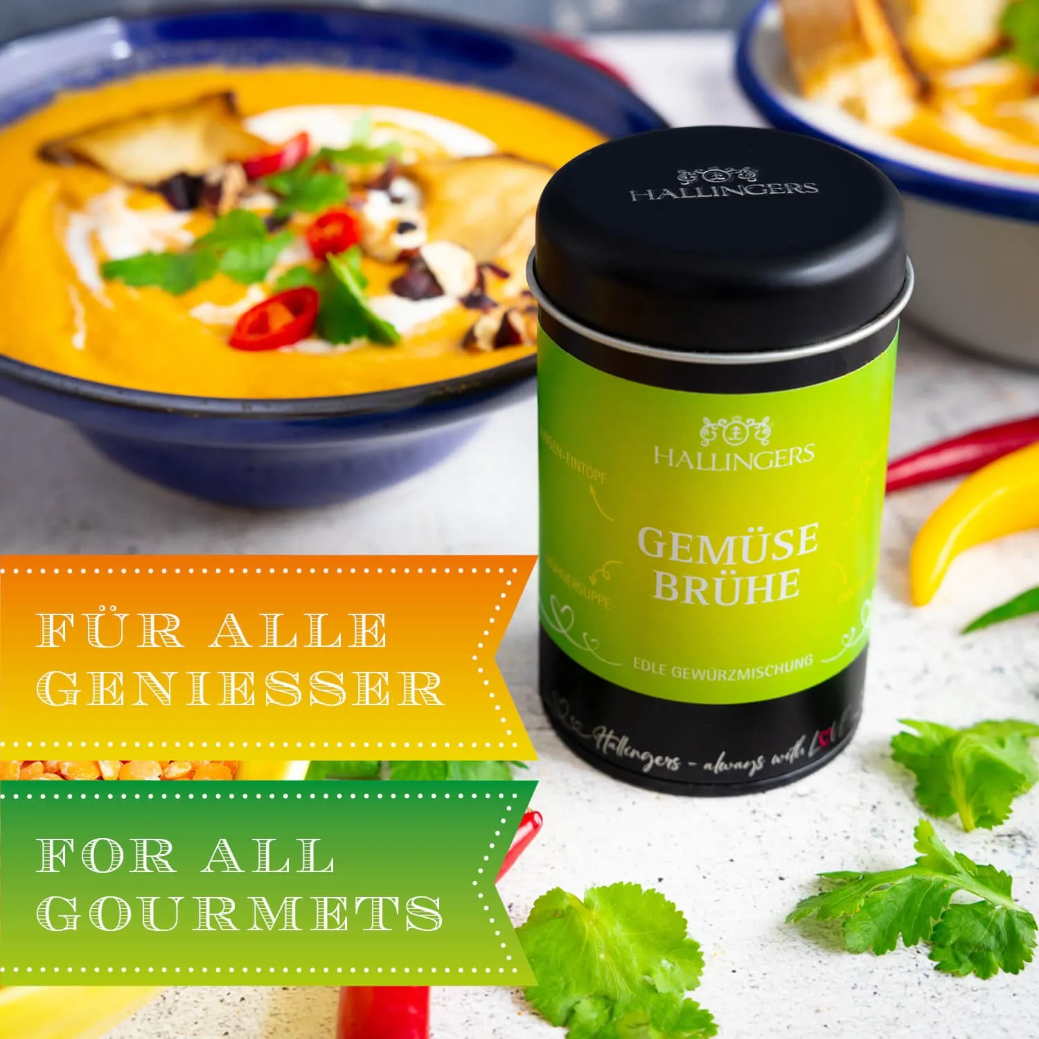 BESONDERS STATT GEWÖHNLICH - Edition \Gemüsebrühe\: Schluss mit Gewürzmischungen, die alle gleich schmecken - Unterschied zeigt sich, wo Qualität, Intensität & ausgewählte Zutaten wichtiger sind als niedrige Produktionskosten