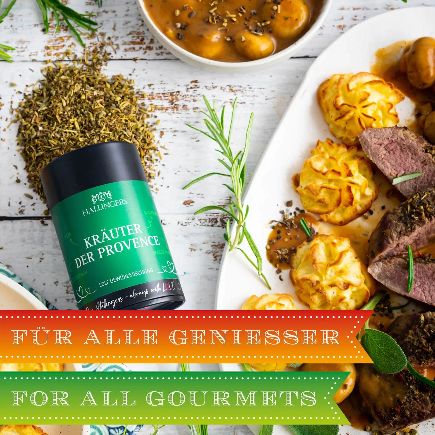 BESONDERS STATT GEWÖHNLICH - Edition \Kräuter der Provence\: Schluss mit Gewürzmischungen, die alle gleich schmecken - Unterschied zeigt sich, wo Qualität, Intensität & ausgewählte Zutaten wichtiger sind als niedrige Produktionskosten