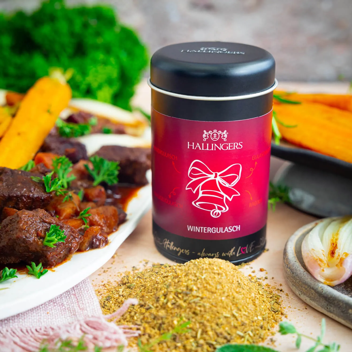GEWÜRZMISCHUNG IN DER GESCHENK-DOSE - Hochwertige Koch-Gewürze zum Würzen, Verfeinern & kreativen Kochen, stilvoll verpackt in einer edlen Geschenk-Dose. Die besondere Geschenkidee für Feinschmecker, Hobbyköche & genussvolle Momente