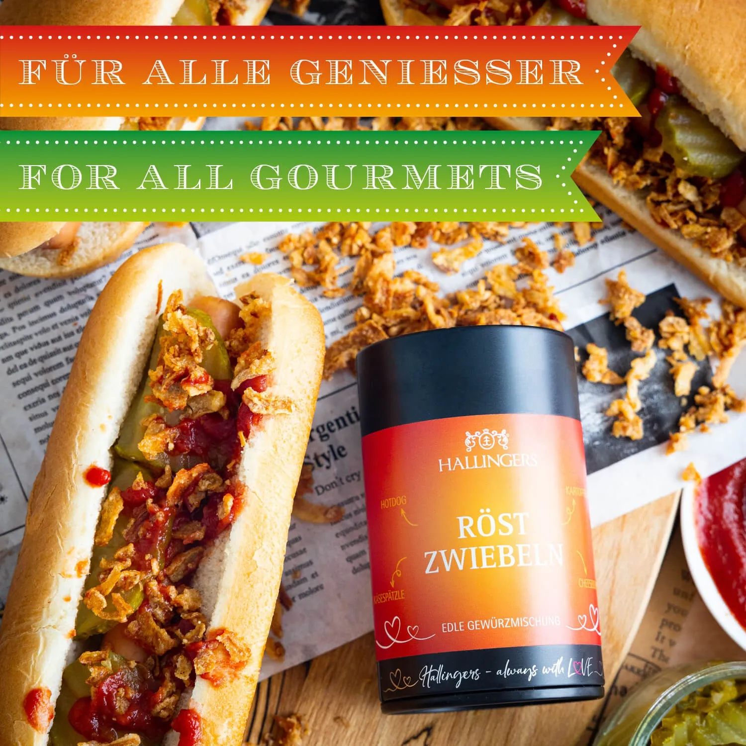 BESONDERS STATT GEWÖHNLICH - Edition \Röstzwiebeln\: Schluss mit Gewürzmischungen, die alle gleich schmecken - Unterschied zeigt sich, wo Qualität, Intensität & ausgewählte Zutaten wichtiger sind als niedrige Produktionskosten