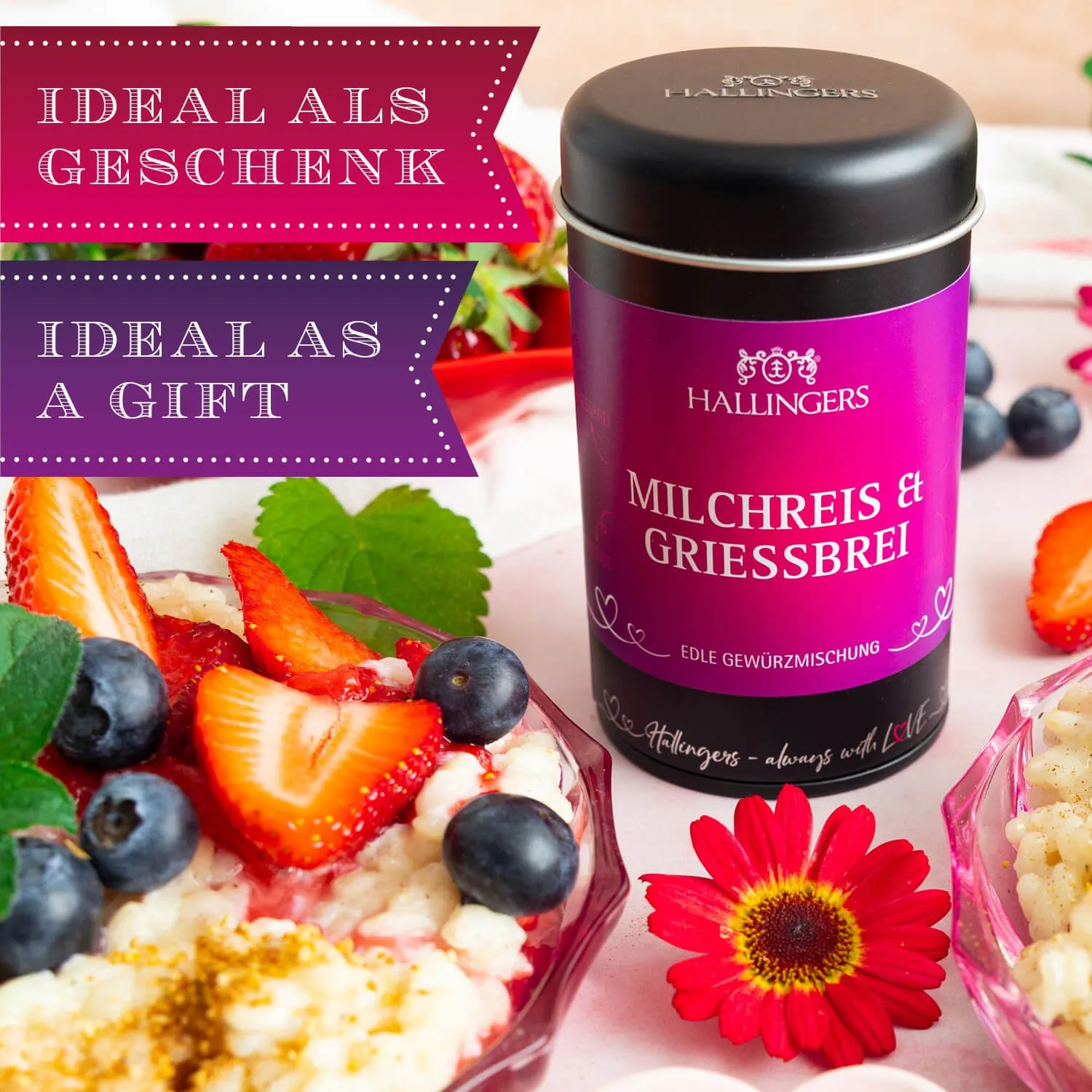 BESONDERS STATT GEWÖHNLICH - Edition \Milchreis & Griesbrei\: Schluss mit Gewürzmischungen, die alle gleich schmecken - Unterschied zeigt sich, wo Qualität, Intensität & ausgewählte Zutaten wichtiger sind als niedrige Produktionskosten