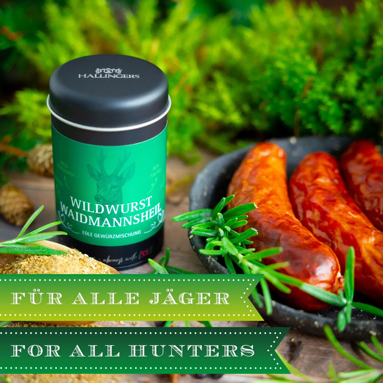 BESONDERS STATT GEWÖHNLICH - Edition \Wildwurst Waidmannsheil\: Schluss mit Gewürzmischungen, die alle gleich schmecken - Unterschied zeigt sich, wo Qualität, Intensität & ausgewählte Zutaten wichtiger sind als niedrige Produktionskosten