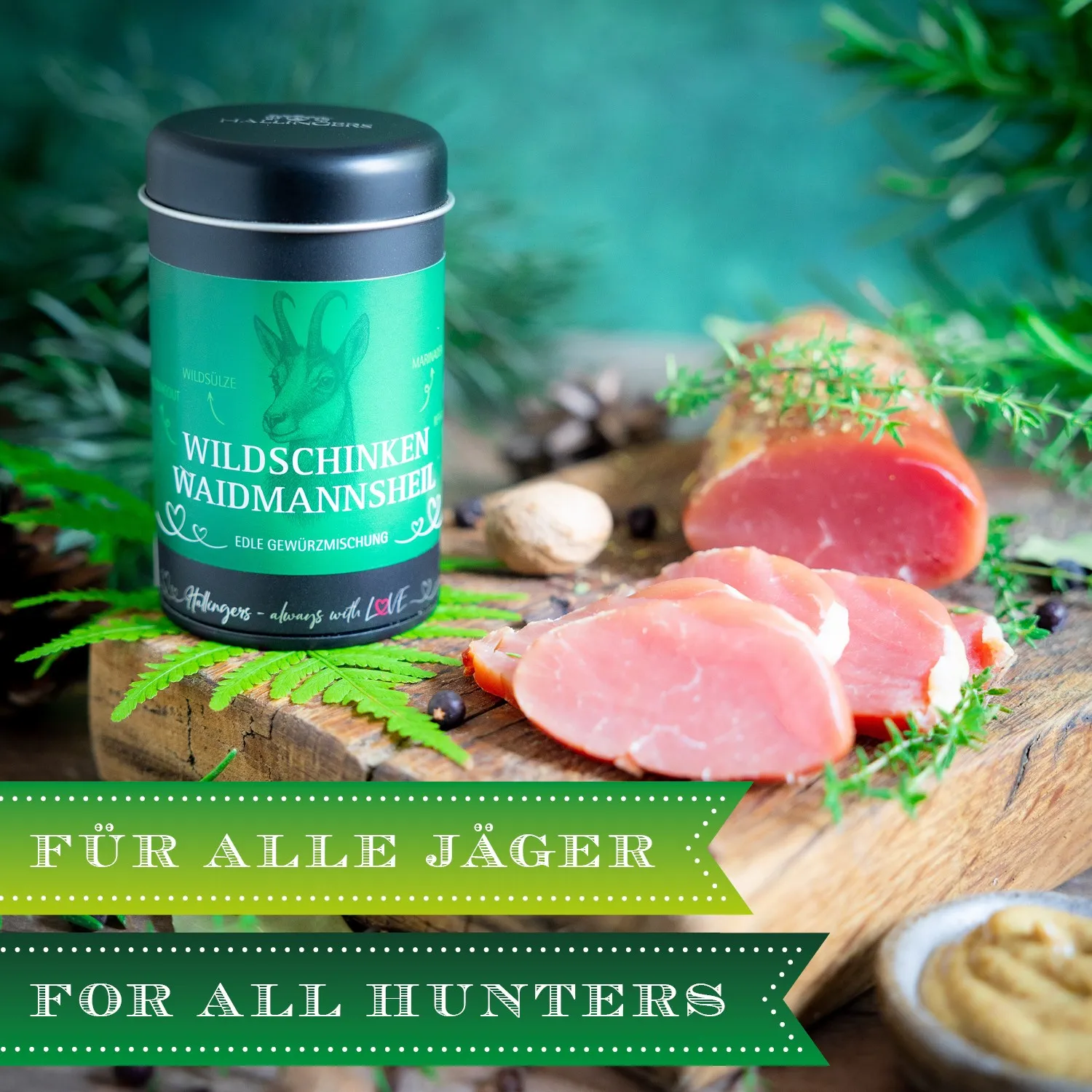 BESONDERS STATT GEWÖHNLICH - Edition \Wildschinken Waidmannsheil\: Schluss mit Gewürzmischungen, die alle gleich schmecken - Unterschied zeigt sich, wo Qualität, Intensität & ausgewählte Zutaten wichtiger sind als niedrige Produktionskosten