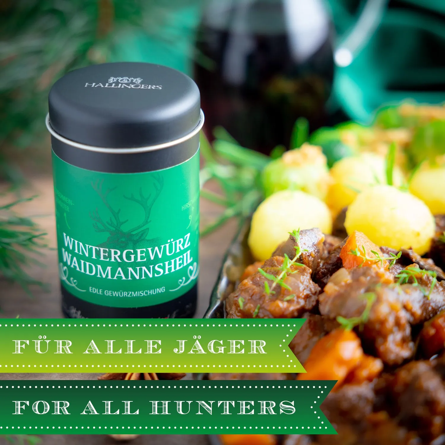 BESONDERS STATT GEWÖHNLICH - Edition \Wintergewürz Waidmannsheil\: Schluss mit Gewürzmischungen, die alle gleich schmecken - Unterschied zeigt sich, wo Qualität, Intensität & ausgewählte Zutaten wichtiger sind als niedrige Produktionskosten