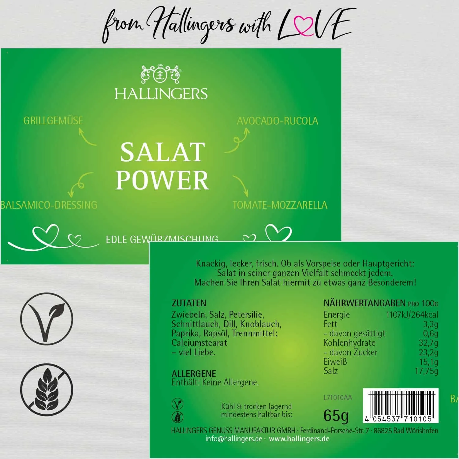 BBQ Salat Power (für Salate, Gemüse & Dressings) - Gewürzmischung, zum Kochen Geschenkdose