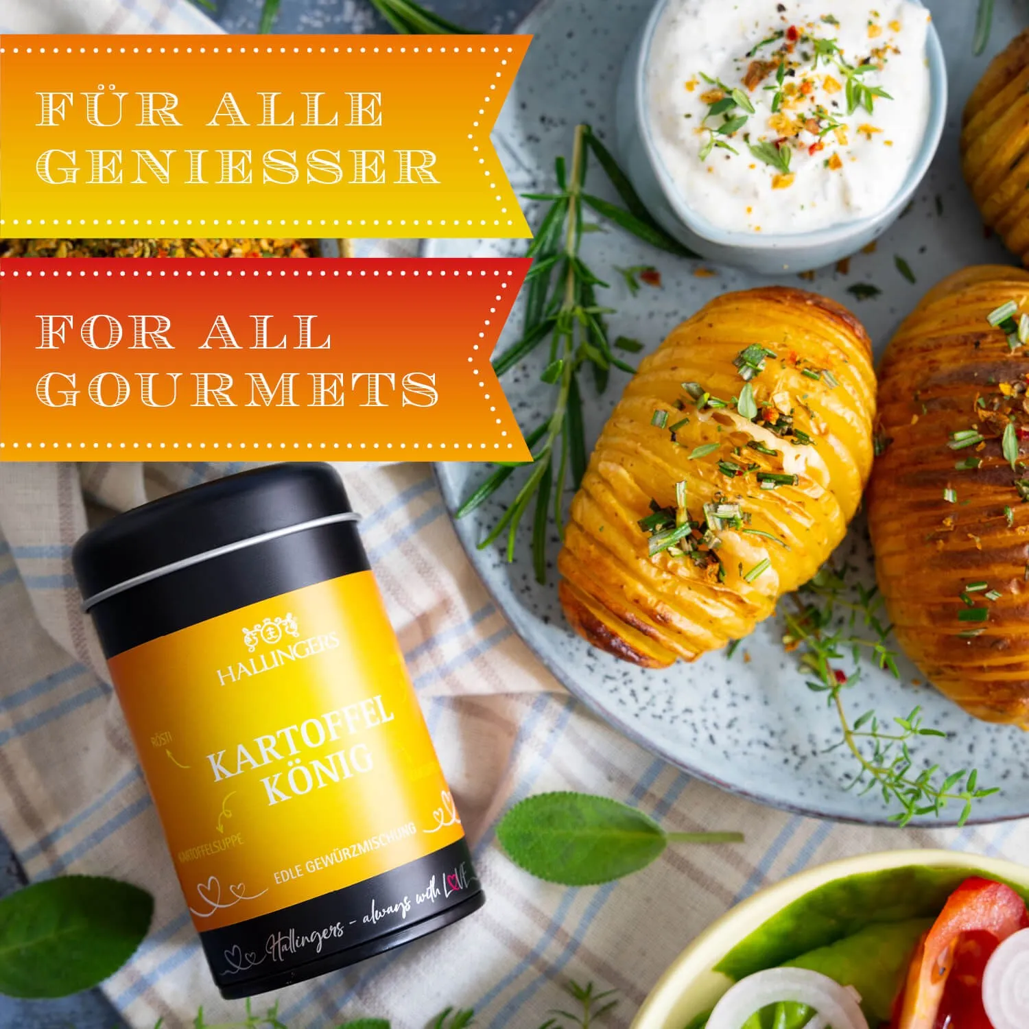 BESONDERS STATT GEWÖHNLICH - Edition \BBQ Kartoffelkönig\: Schluss mit Gewürzmischungen, die alle gleich schmecken - Unterschied zeigt sich, wo Qualität, Intensität & ausgewählte Zutaten wichtiger sind als niedrige Produktionskosten