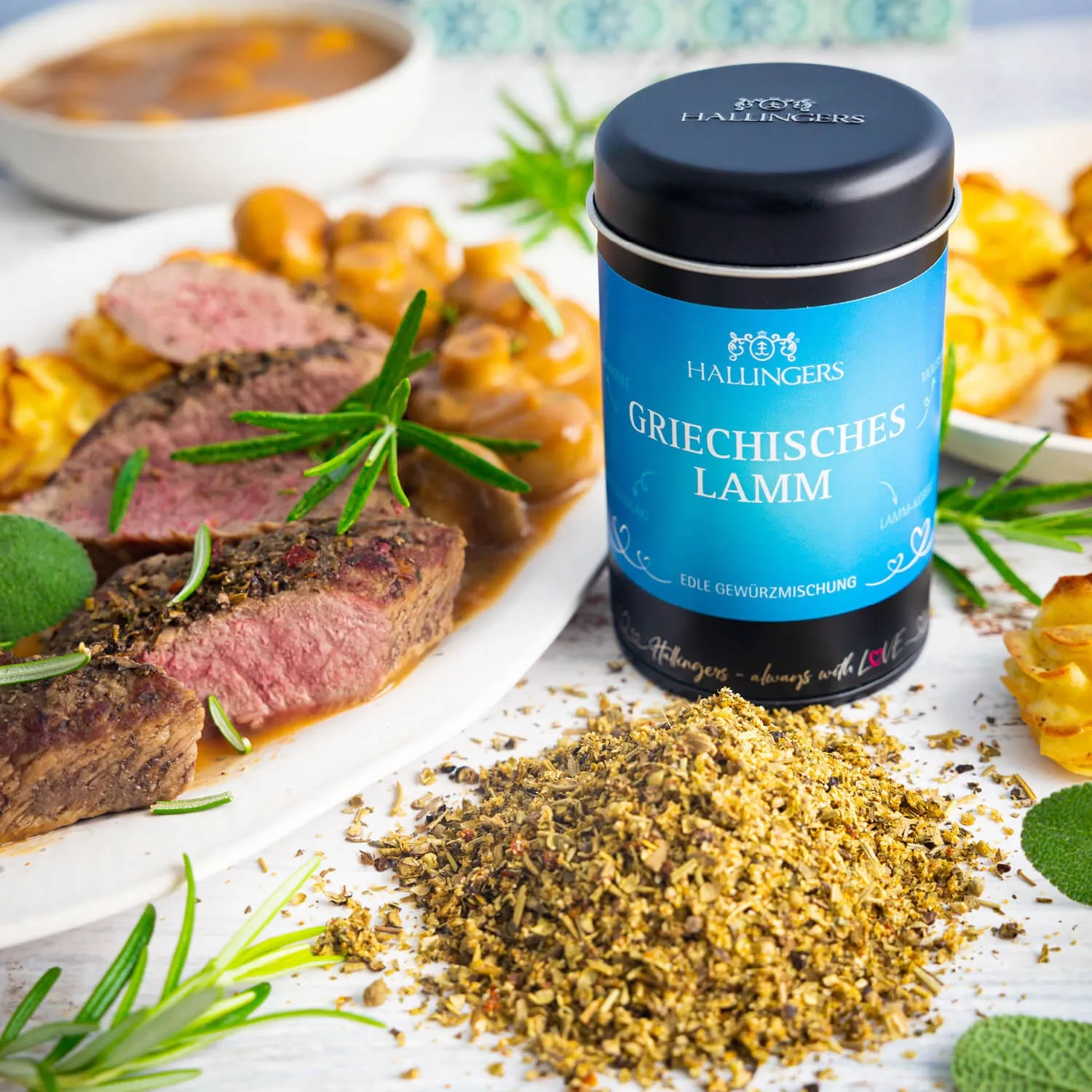 GEWÜRZMISCHUNG IN DER GESCHENK-DOSE - Hochwertige Koch-Gewürze zum Würzen, Verfeinern & kreativen Kochen, stilvoll verpackt in einer edlen Geschenk-Dose. Die besondere Geschenkidee für Feinschmecker, Hobbyköche & genussvolle Momente