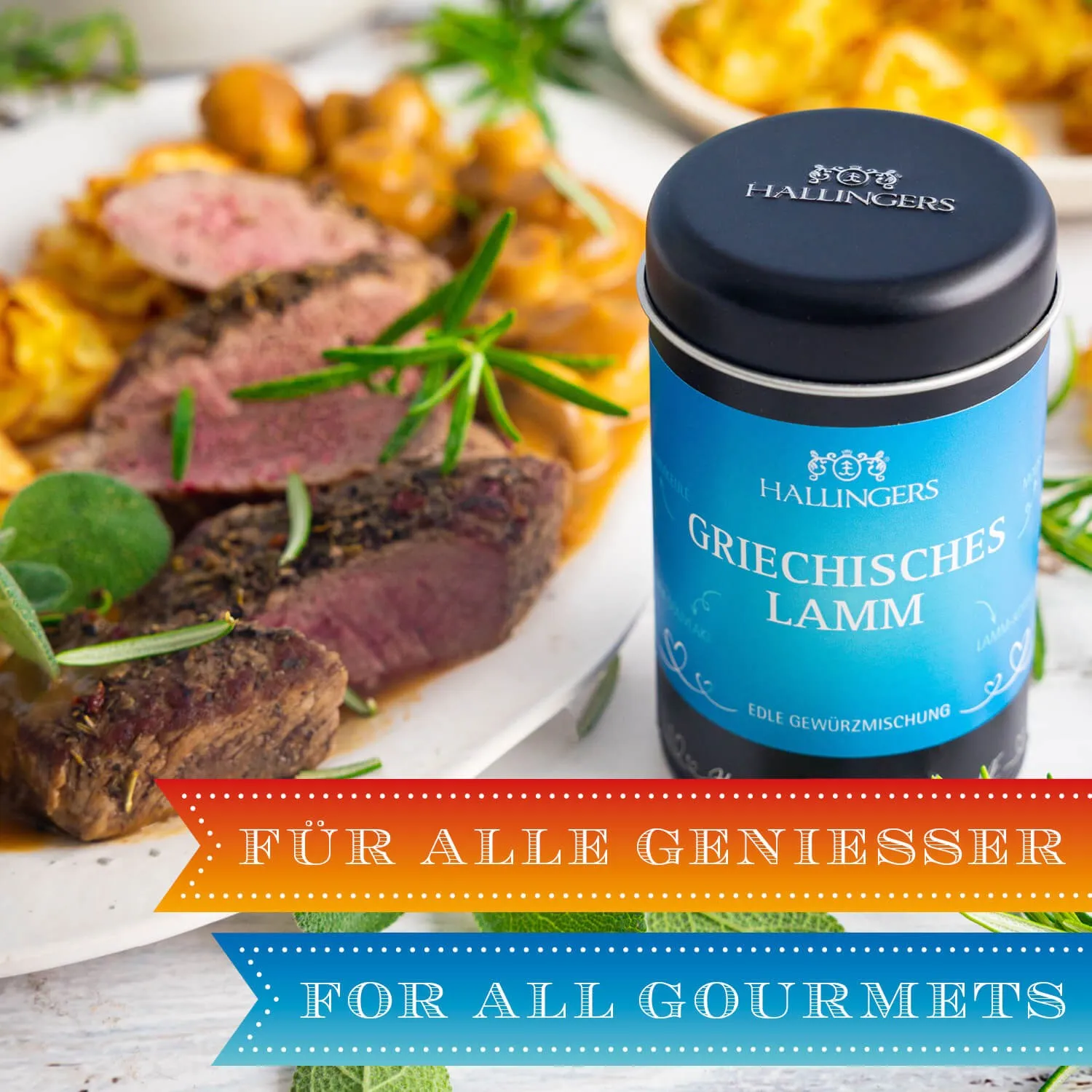 BESONDERS STATT GEWÖHNLICH - Edition \Griechisches Lamm\: Schluss mit Gewürzmischungen, die alle gleich schmecken - Unterschied zeigt sich, wo Qualität, Intensität & ausgewählte Zutaten wichtiger sind als niedrige Produktionskosten