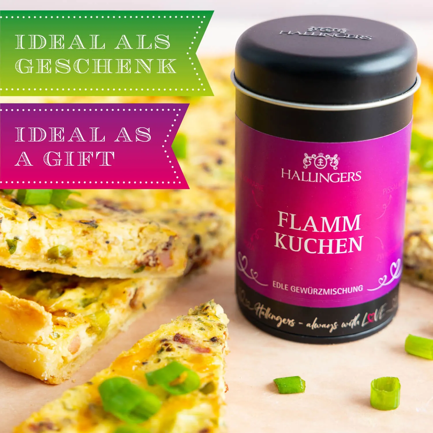 BESONDERS STATT GEWÖHNLICH - Edition \Flammkuchen\: Schluss mit Gewürzmischungen, die alle gleich schmecken - Unterschied zeigt sich, wo Qualität, Intensität & ausgewählte Zutaten wichtiger sind als niedrige Produktionskosten