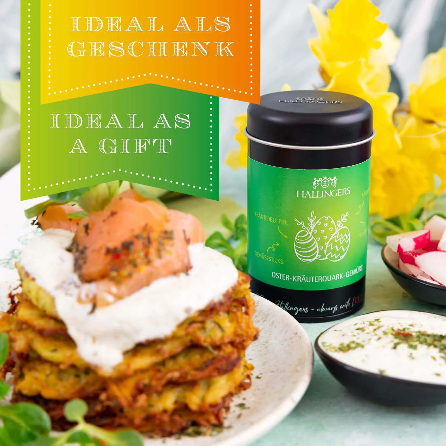 BESONDERS STATT GEWÖHNLICH - Edition \Oster Kräuterquark-Gewürz\: Schluss mit Gewürzmischungen, die alle gleich schmecken - Unterschied zeigt sich, wo Qualität, Intensität & ausgewählte Zutaten wichtiger sind als niedrige Produktionskosten