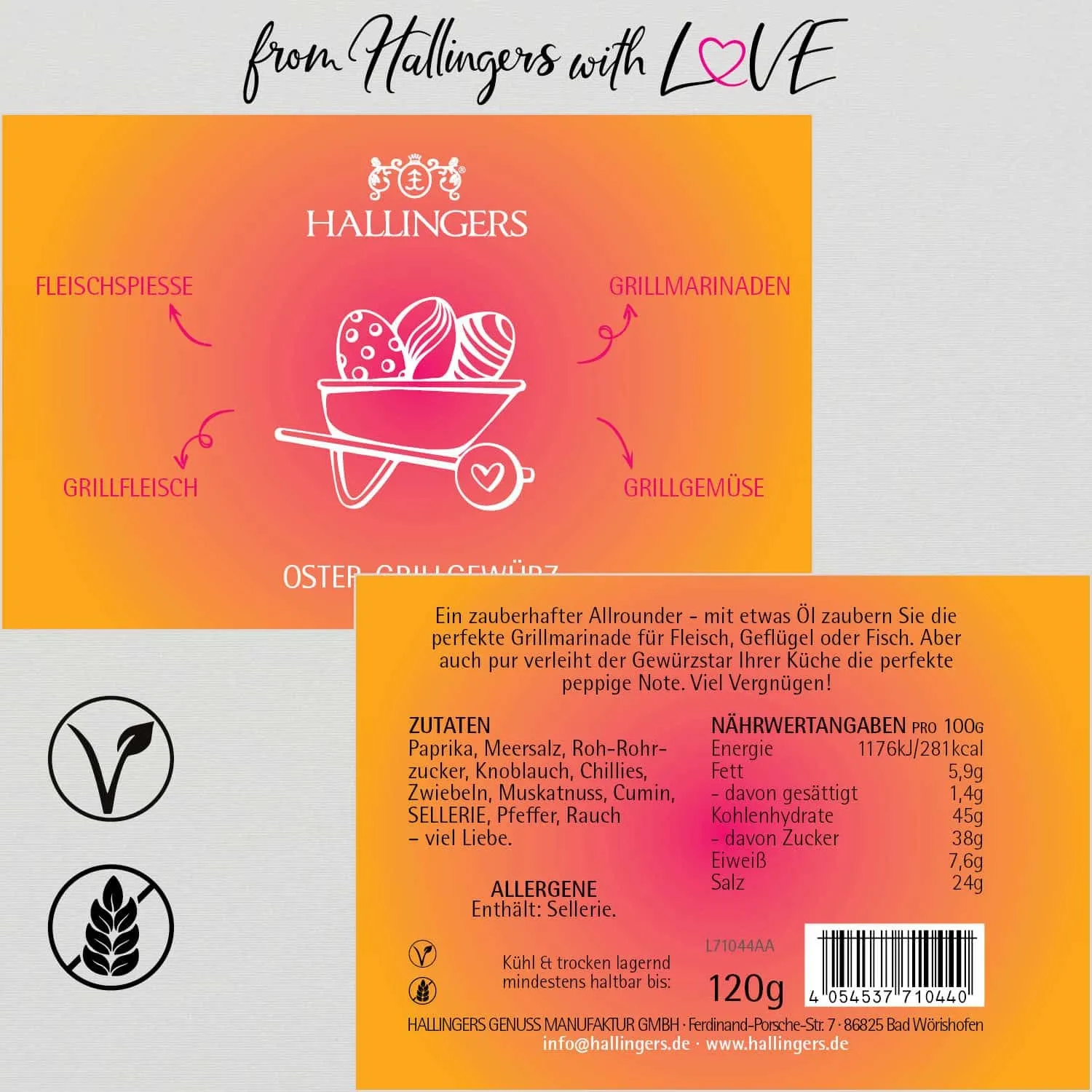 Oster Grillgewürz (für Marinaden, Fleisch & Geflügel) - Gewürzmischung, zum Kochen Geschenkdose