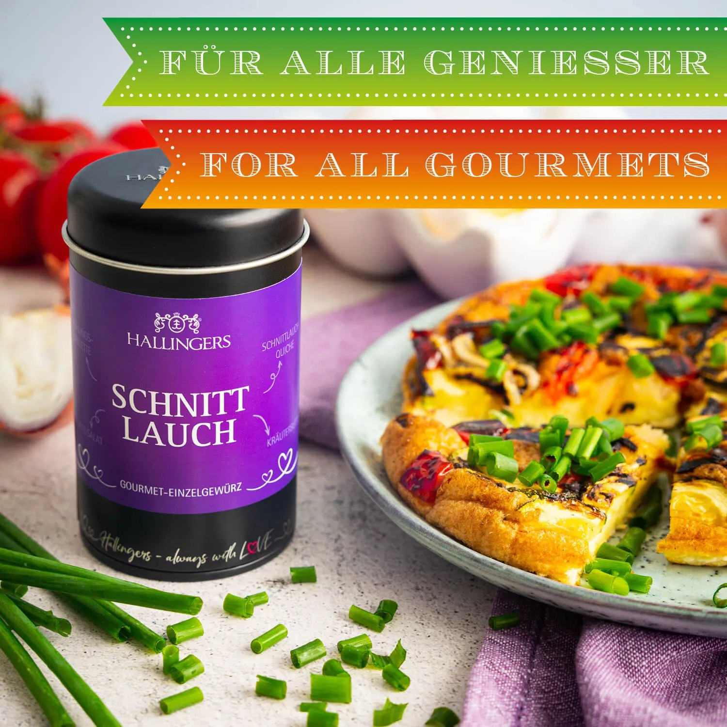 BESONDERS STATT GEWÖHNLICH - Edition \Schnittlauch\: Während andere auf billige Rohstoffe und maximale Margen setzen, überzeugt echter Gewürzgenuss durch Aroma, Tiefe und Geschmack, der jedes Gericht sichtbar aufwertet