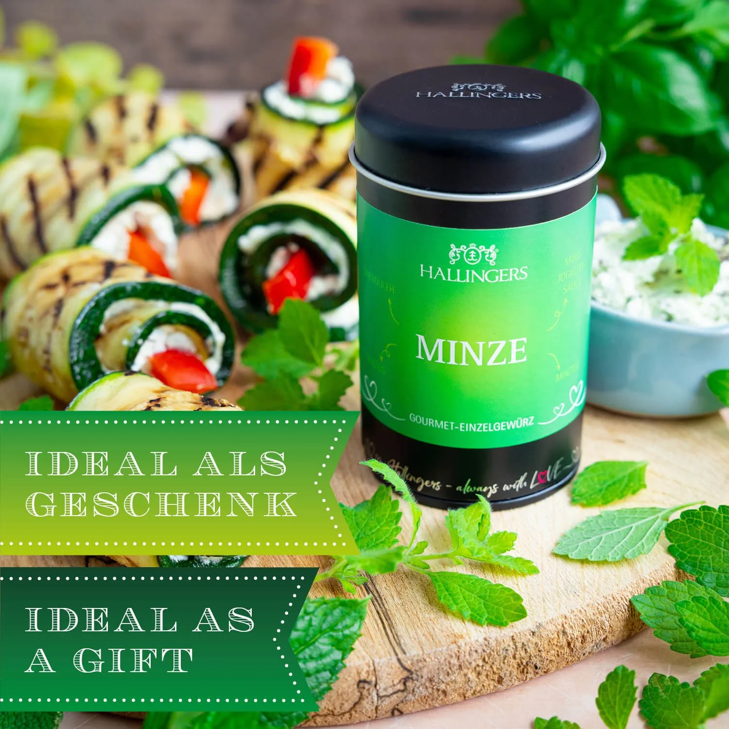 BESONDERS STATT GEWÖHNLICH - Edition \Minze\: Während andere auf billige Rohstoffe und maximale Margen setzen, überzeugt echter Gewürzgenuss durch Aroma, Tiefe und Geschmack, der jedes Gericht sichtbar aufwertet