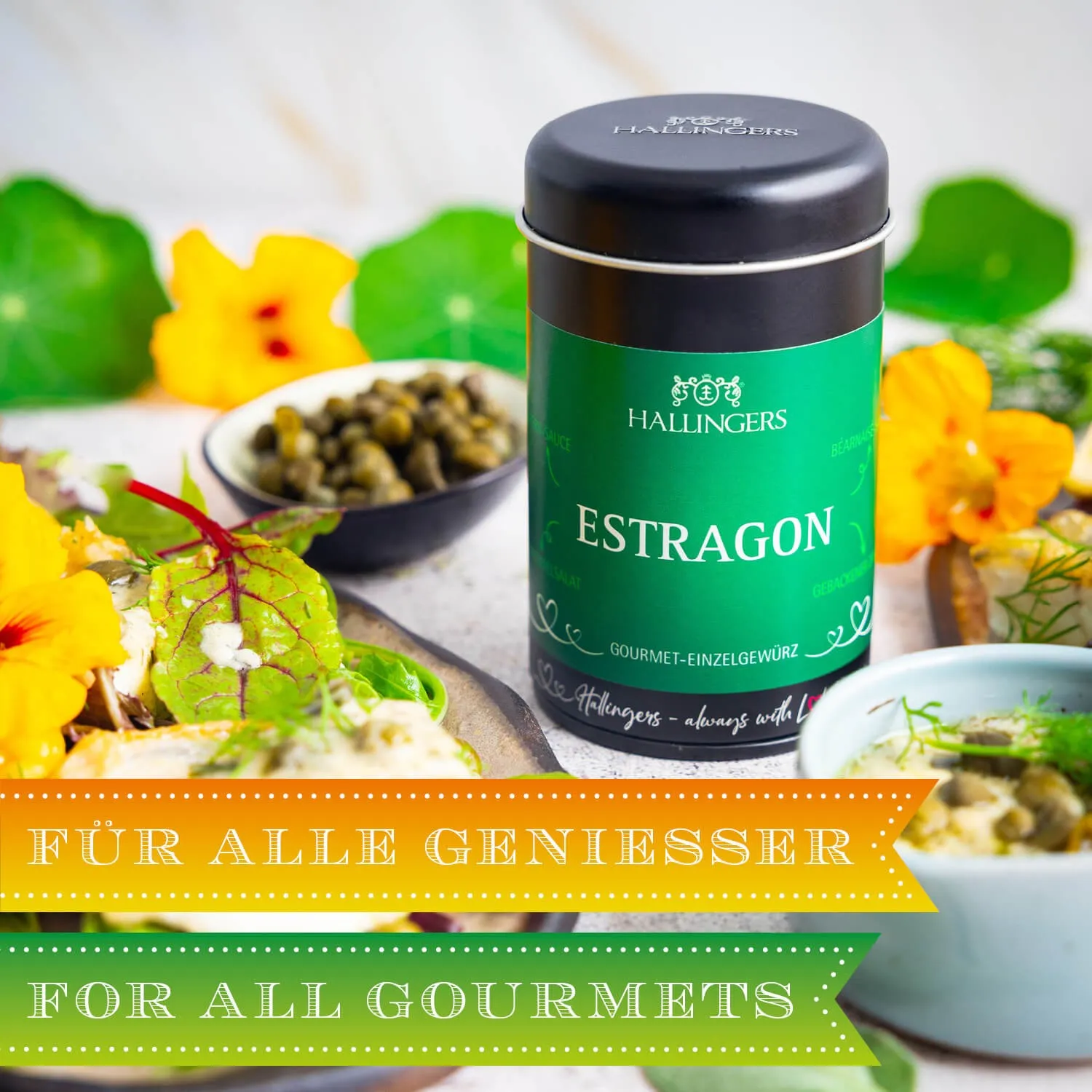 BESONDERS STATT GEWÖHNLICH - Edition \Estragon\: Während andere auf billige Rohstoffe und maximale Margen setzen, überzeugt echter Gewürzgenuss durch Aroma, Tiefe und Geschmack, der jedes Gericht sichtbar aufwertet