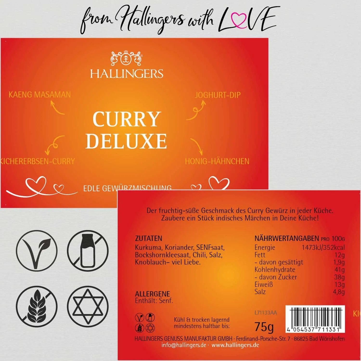 Curry Deluxe (für Kaeng Masaman & Dips) - Gewürz Basic, zum Kochen Geschenkdose