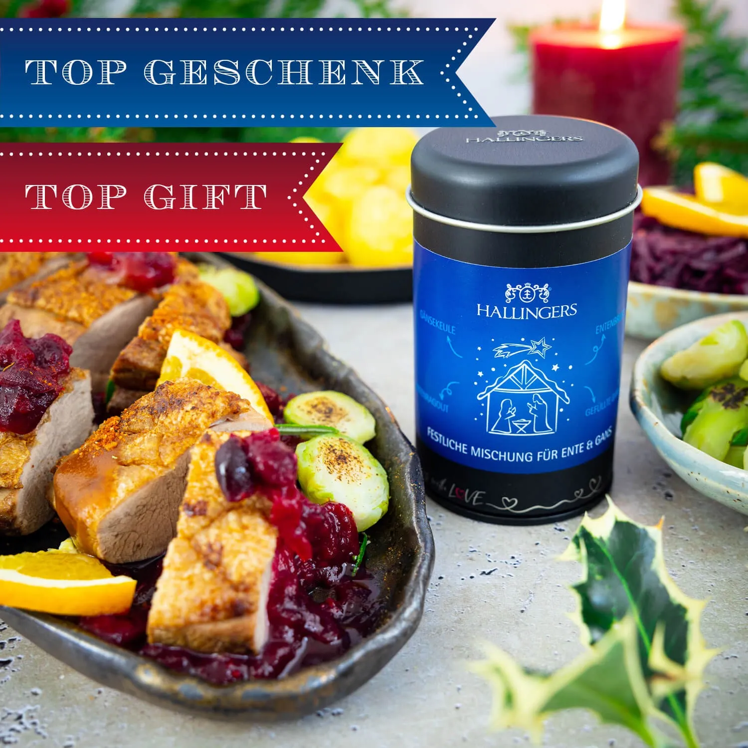 BESONDERS STATT GEWÖHNLICH - Edition \Festliches Gewürz für Ente & Gans\: Schluss mit Gewürzmischungen, die alle gleich schmecken - Unterschied zeigt sich, wo Qualität, Intensität & ausgewählte Zutaten wichtiger sind als niedrige Produktionskosten