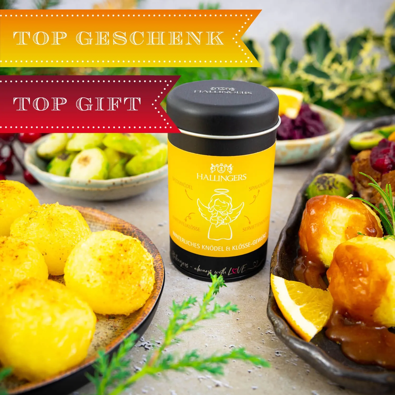 BESONDERS STATT GEWÖHNLICH - Edition \Weihnachts - Knödel & Klöße Ge...\: Schluss mit Gewürzmischungen, die alle gleich schmecken - Unterschied zeigt sich, wo Qualität, Intensität & ausgewählte Zutaten wichtiger sind als niedrige Produktionskosten
