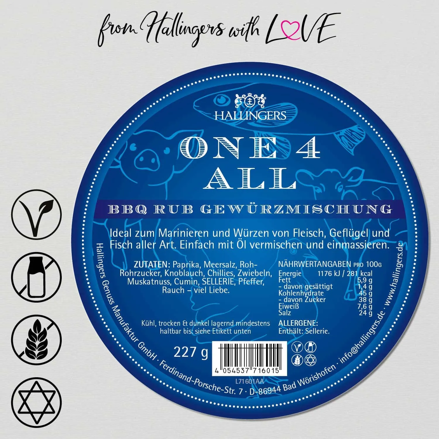 One-4-All (für Marinaden, Fleisch & Geflügel) - Gewürz-Rub, zum Marinieren Aromabeutel