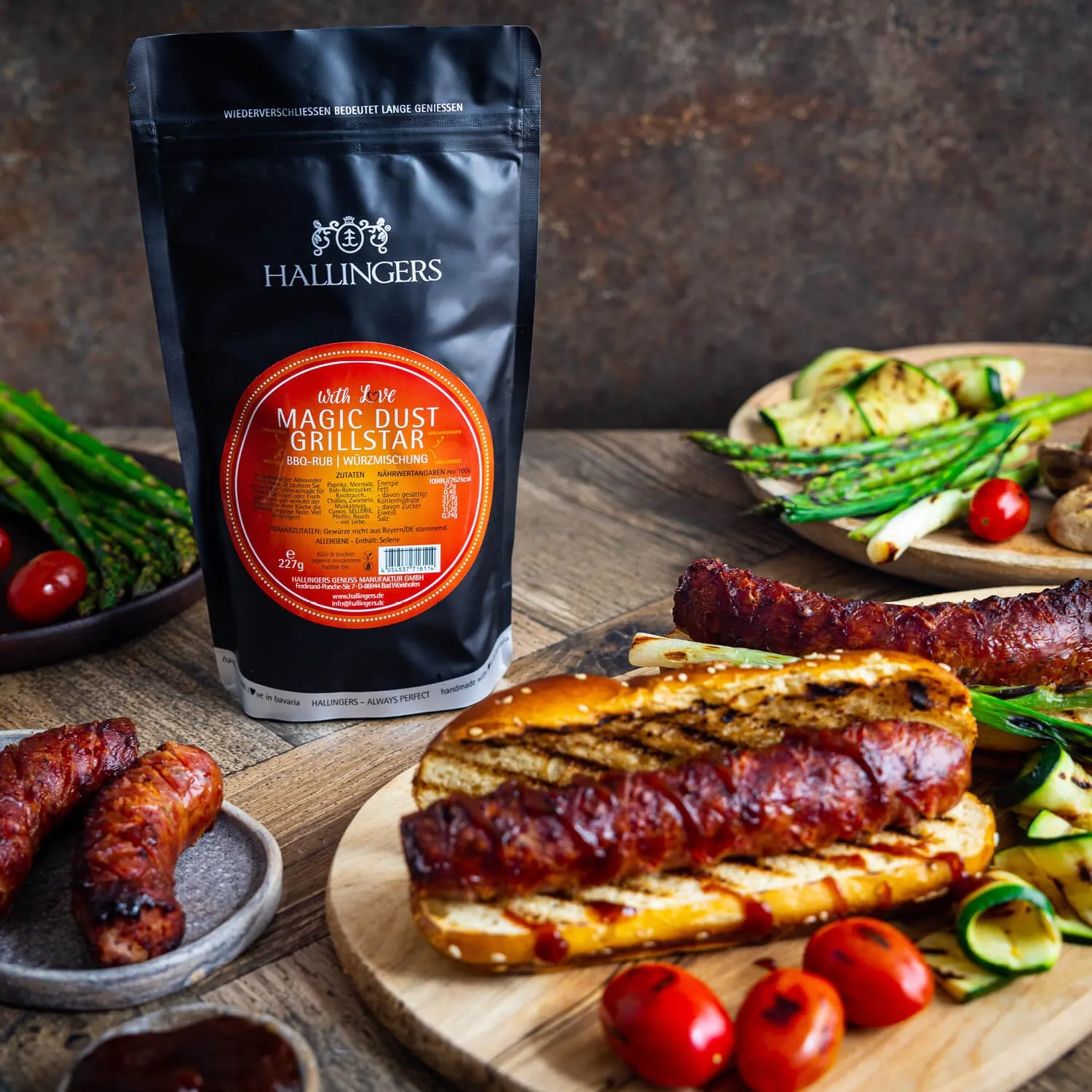 GEWÜRZ-RUB IM AROMA-BEUTEL - Gourmet-BBQ-Gewürz zum Marinieren, Würzen & Grillen, stilvoll verpackt im wertigen Aroma-Beutel. Die besondere Geschenkidee für Grillfans, BBQ-Liebhaber & genussvolle Grillmomente