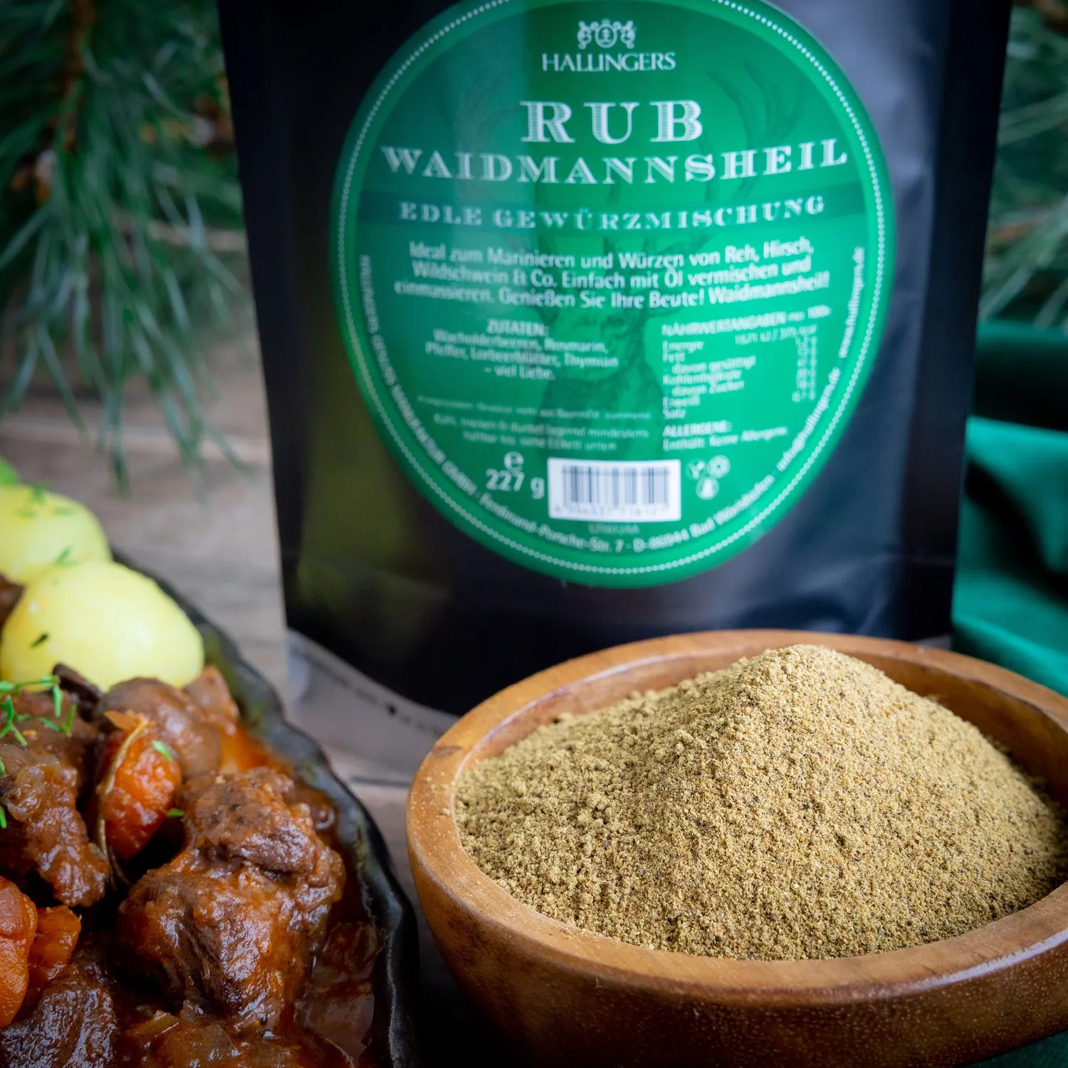 GEWÜRZ-RUB IM AROMA-BEUTEL - Gourmet-BBQ-Gewürz zum Marinieren, Würzen & Grillen, stilvoll verpackt im wertigen Aroma-Beutel. Die besondere Geschenkidee für Grillfans, BBQ-Liebhaber & genussvolle Grillmomente