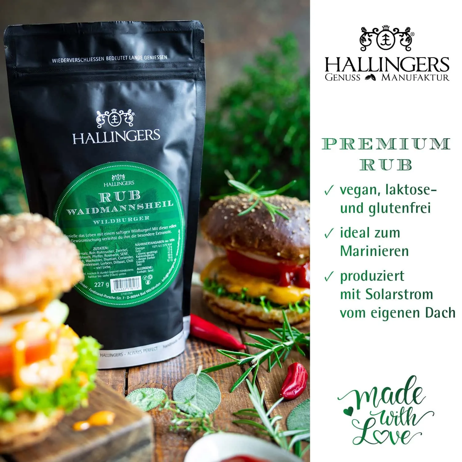 GEWÜRZ-RUB IM AROMA-BEUTEL - Gourmet-BBQ-Gewürz zum Marinieren, Würzen & Grillen, stilvoll verpackt im wertigen Aroma-Beutel. Die besondere Geschenkidee für Grillfans, BBQ-Liebhaber & genussvolle Grillmomente