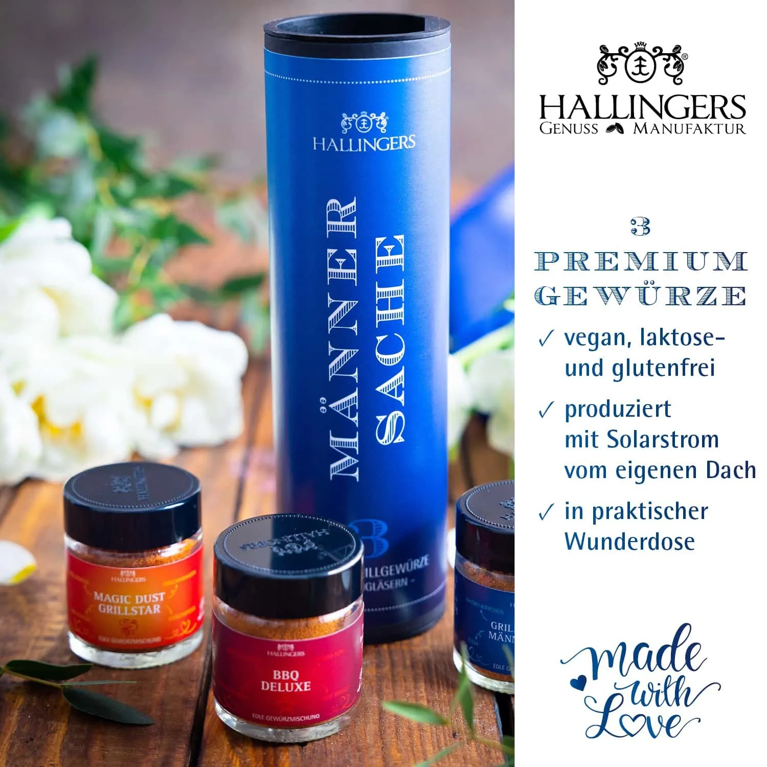 GEWÜRZ SET IN DER GESCHENK-DOSE - 3 Gewürze aus aller Welt als exklusives Gourmet-Probierset, stilvoll verpackt in einer hochwertigen Geschenk-Dose. Die besondere Geschenkidee für Feinschmecker, Hobbyköche & genussvolle Momente